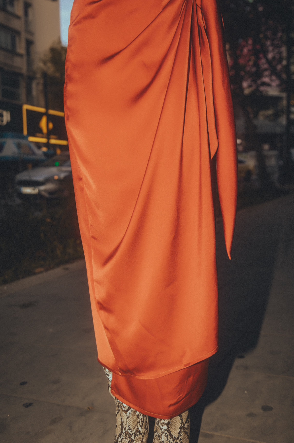 “Rosie” skirt in cognac