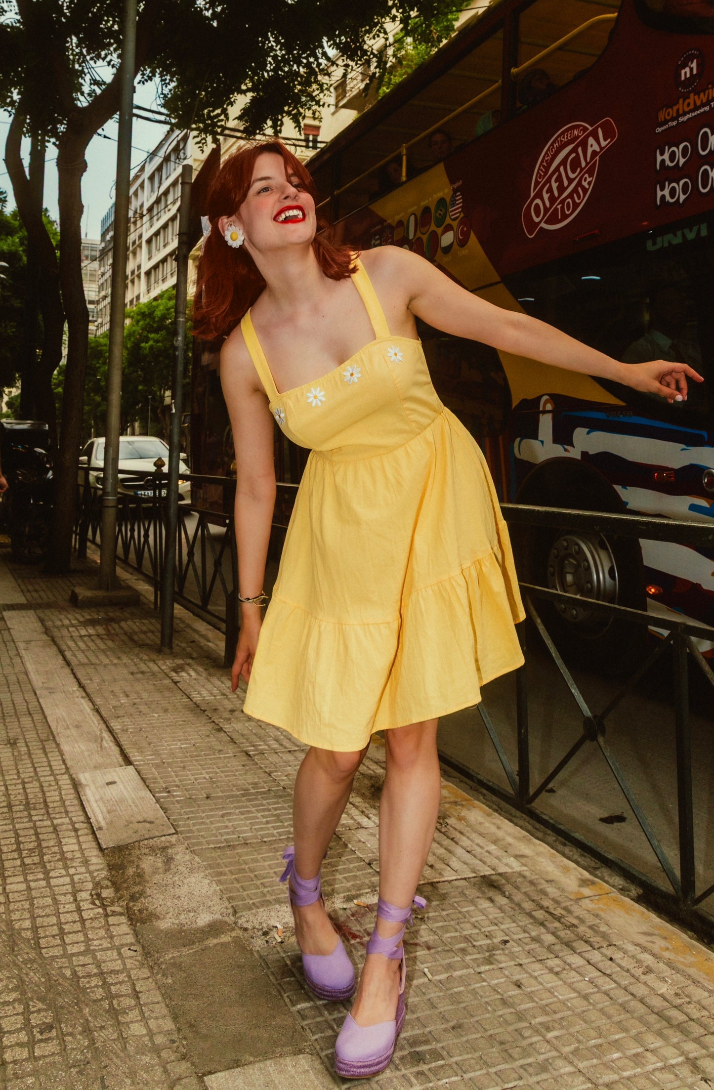Mimosa dress in yellow
