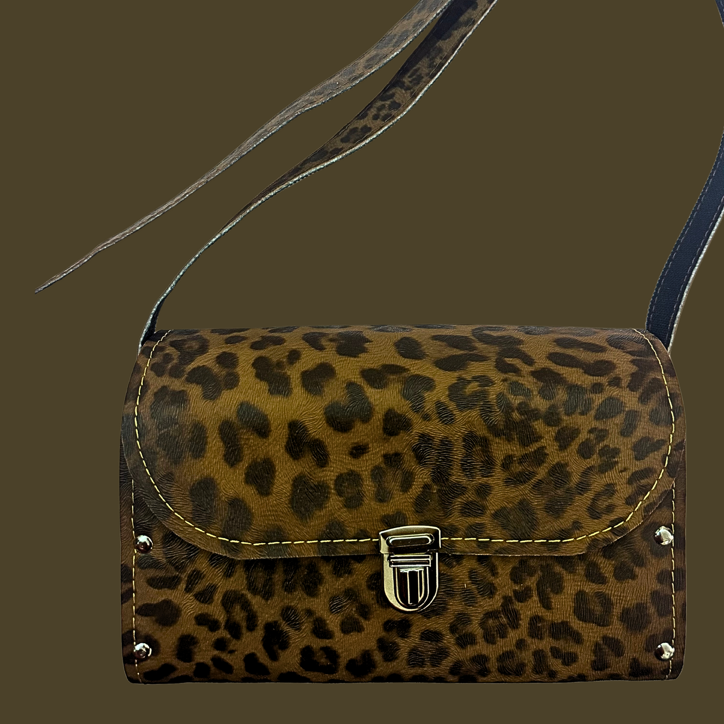 “Georgina” bag in animal print