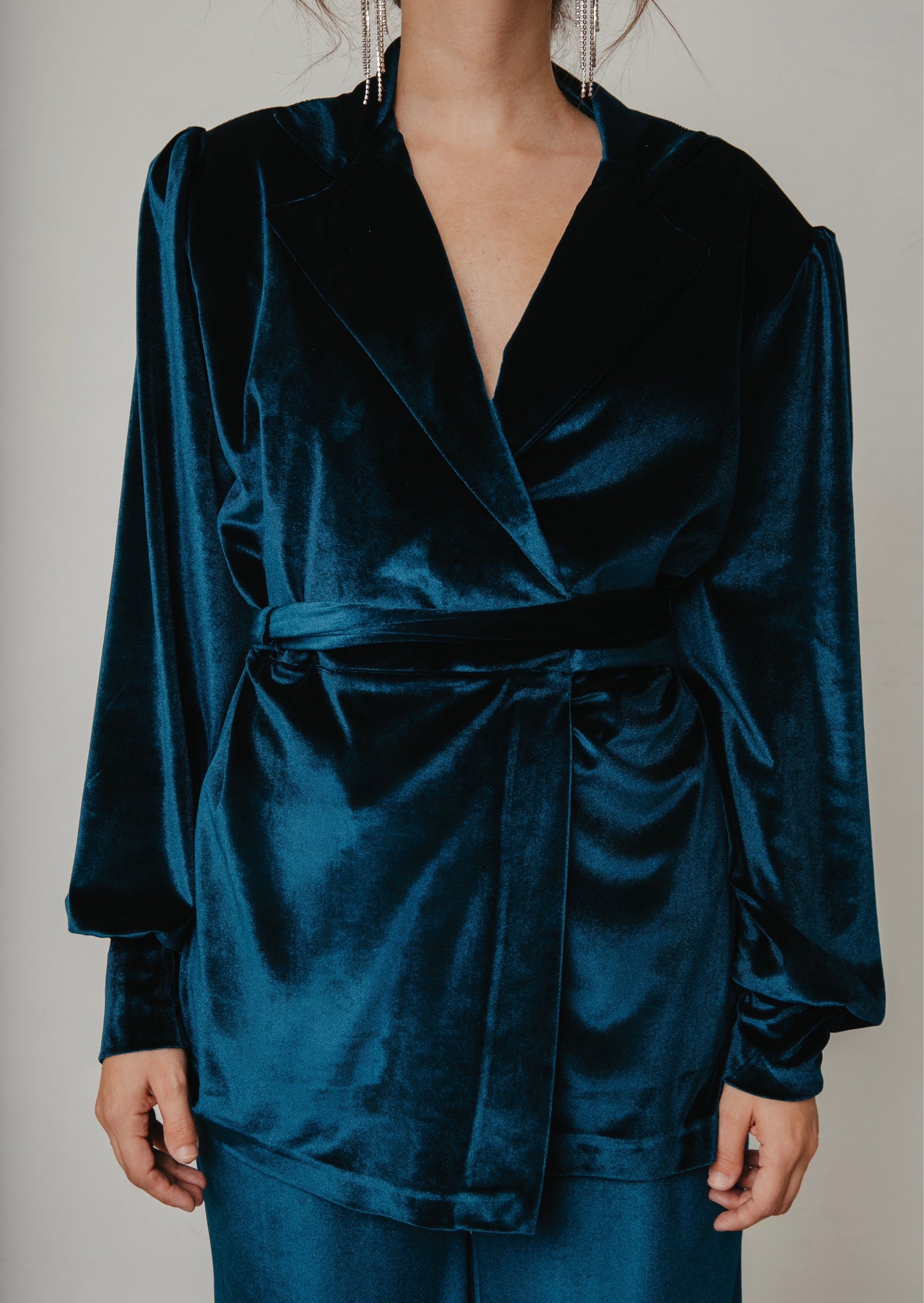 “Poinsettia” Jacket Petrol