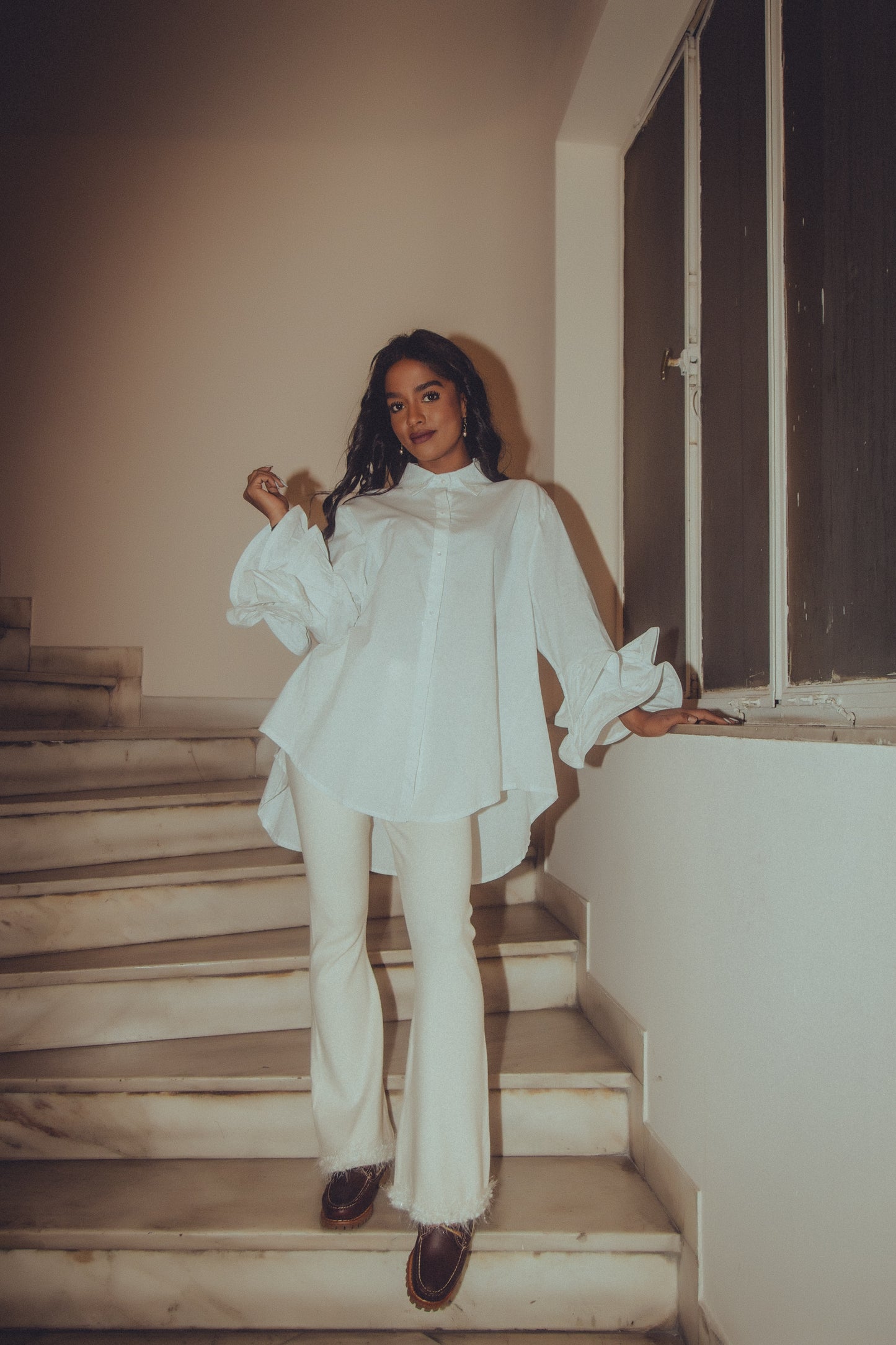 “Evanthe” pants in cream