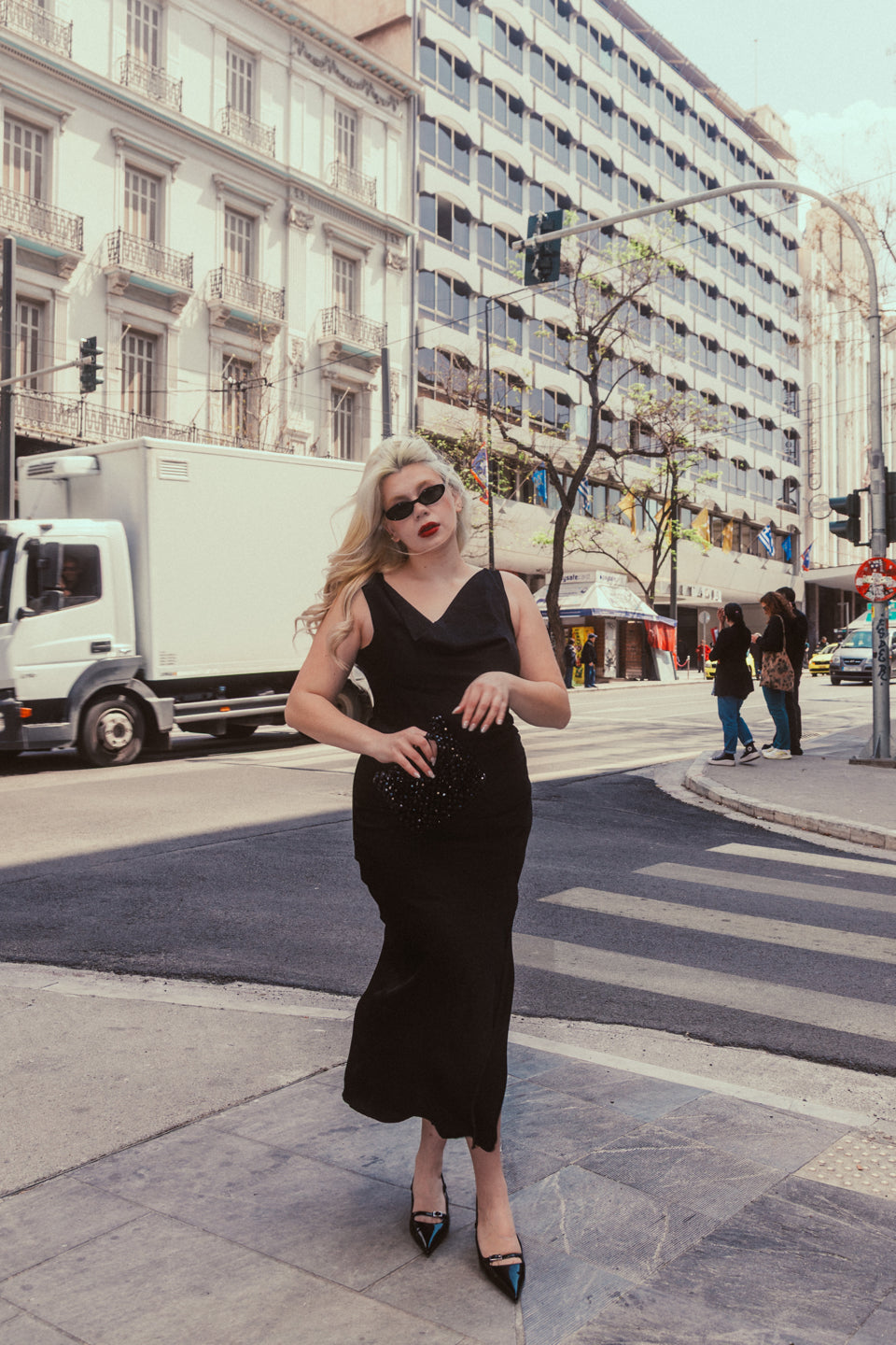 Melia dress in black