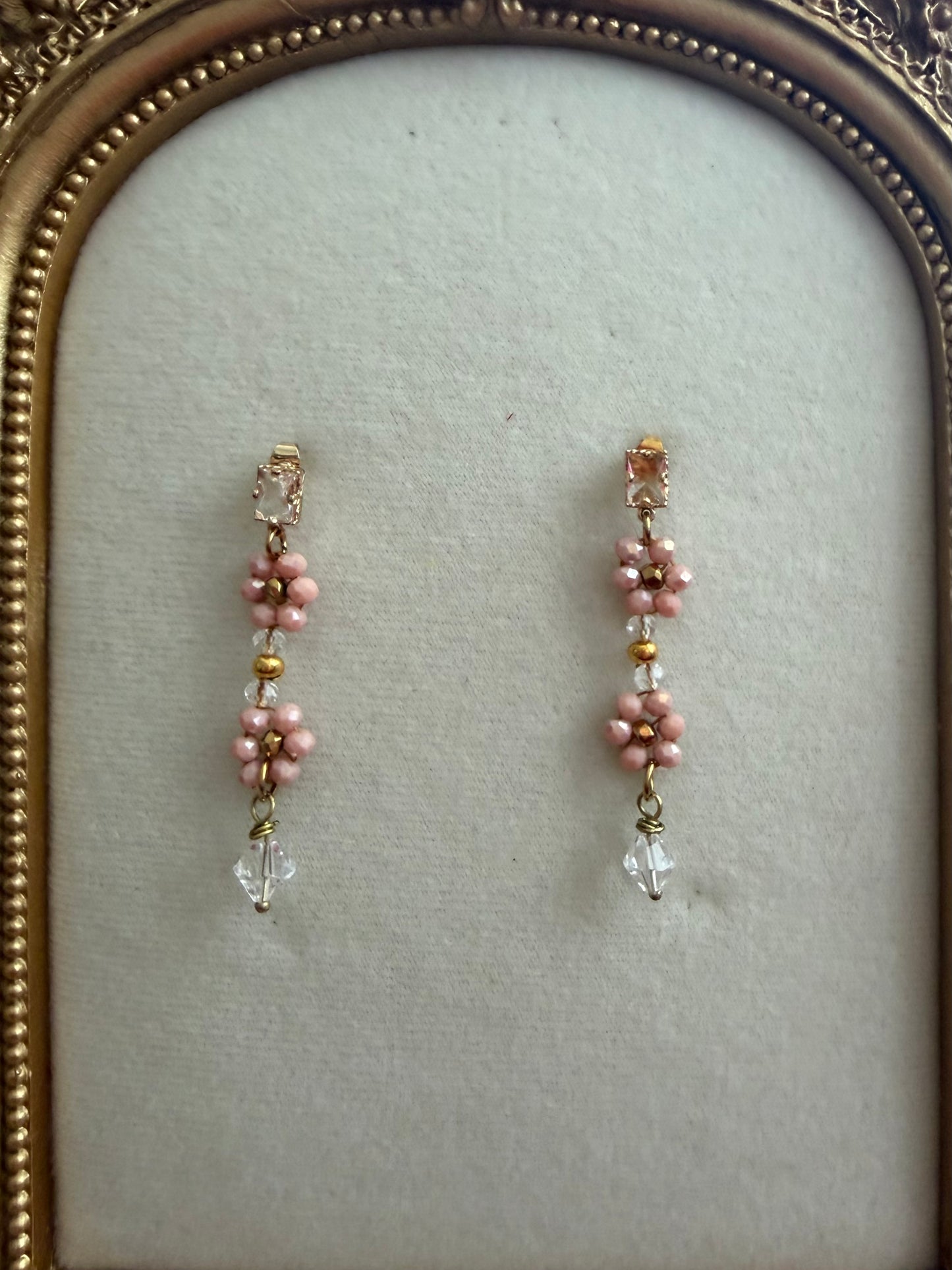 “Dusty pink” earrings
