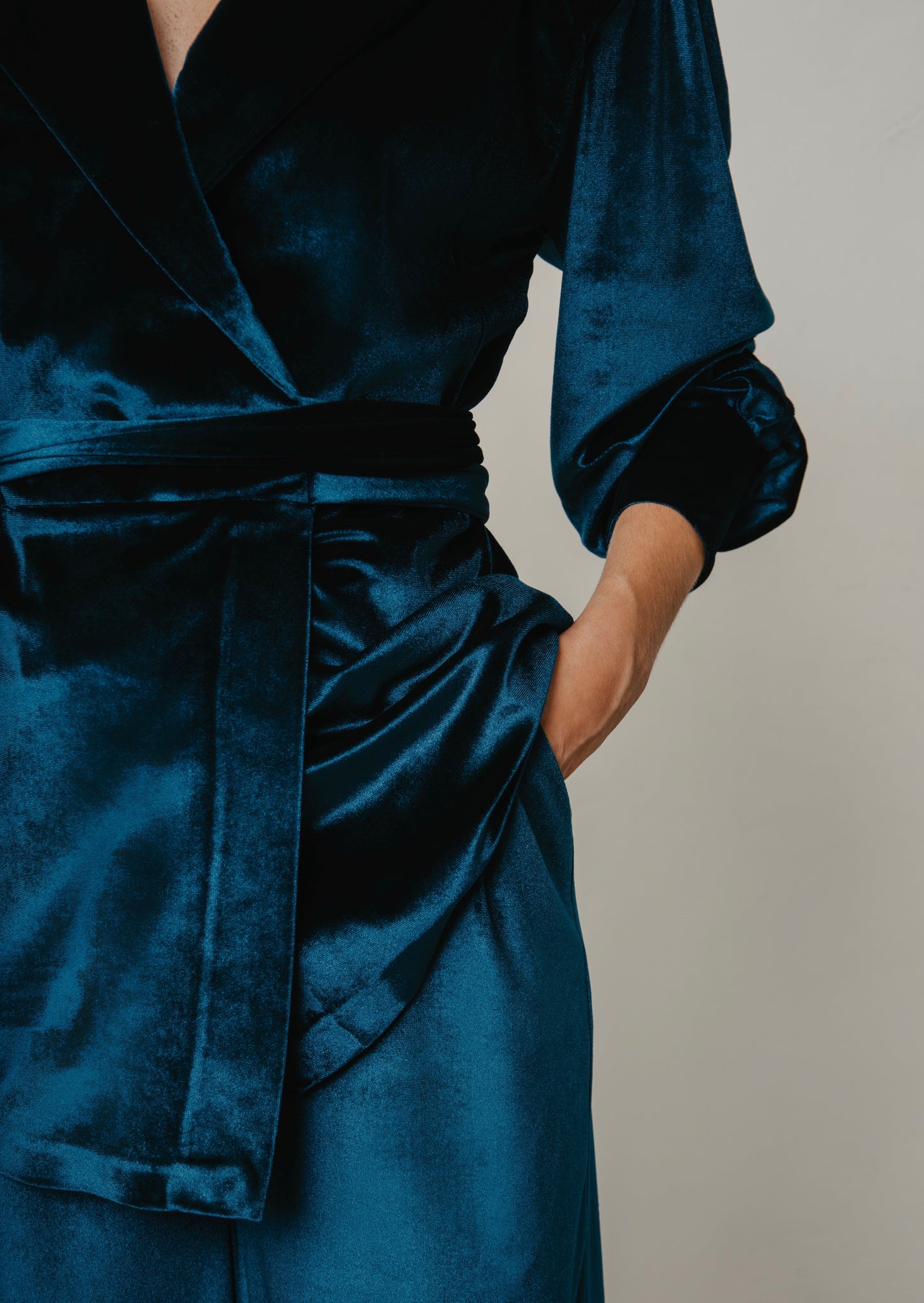 “Poinsettia” Jacket Petrol