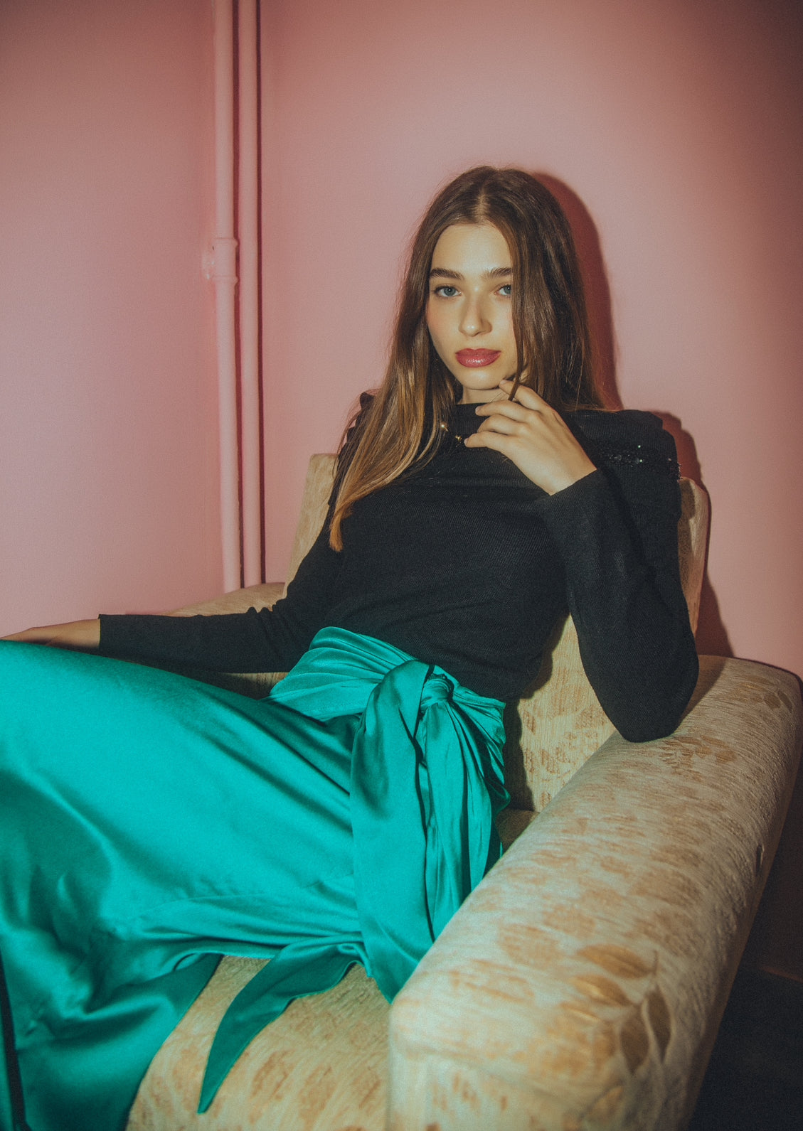 “Rosie” skirt in green