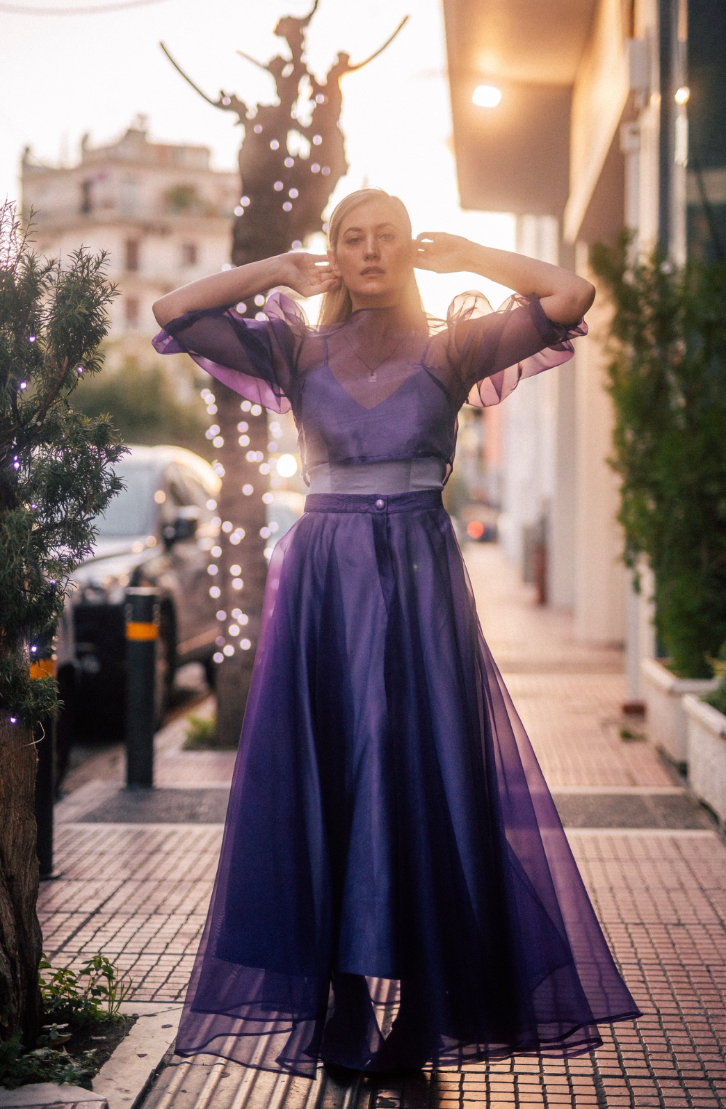 The “Violet” skirt in organza