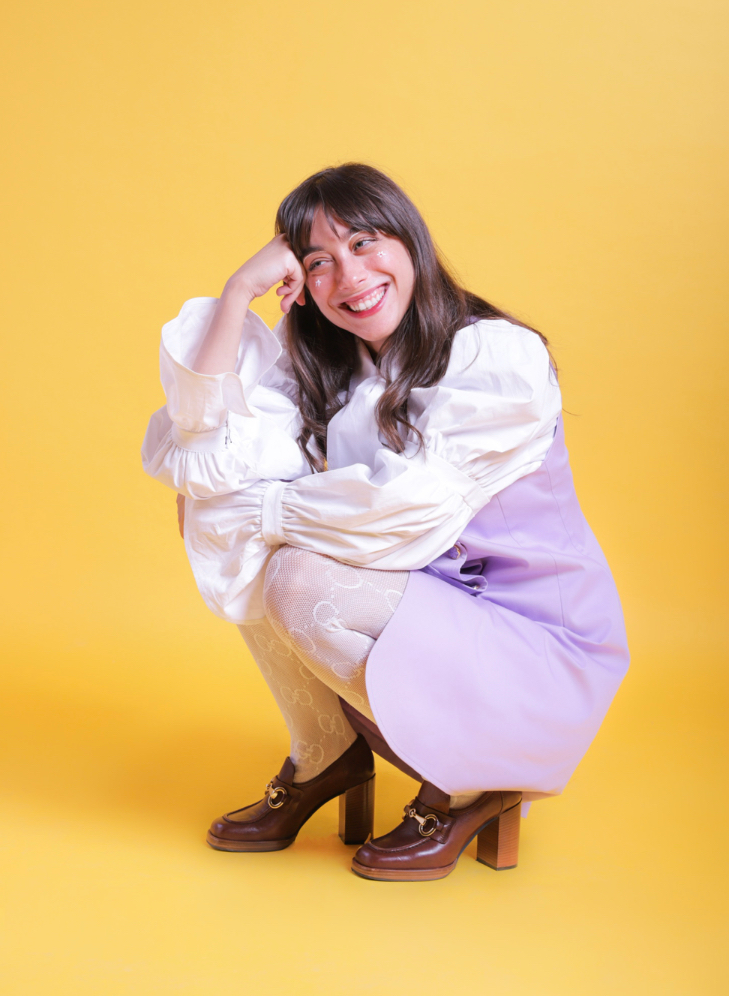 The “Buttercup” buttoned dress