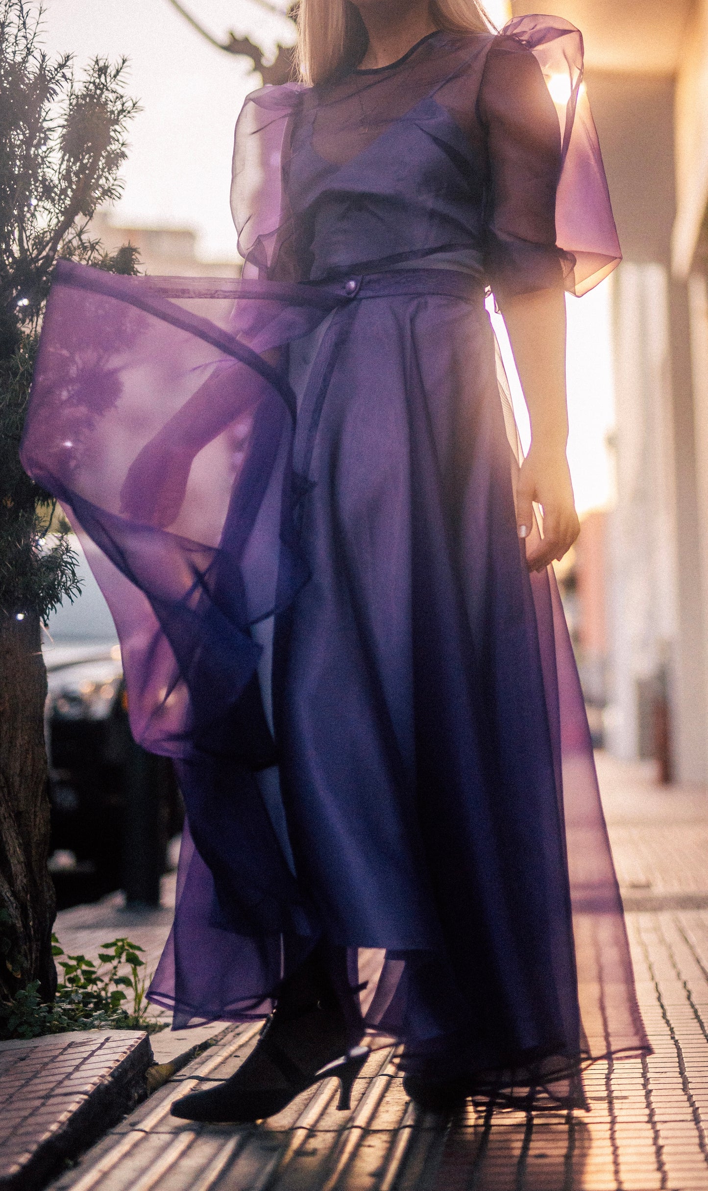 The “Violet” skirt in organza