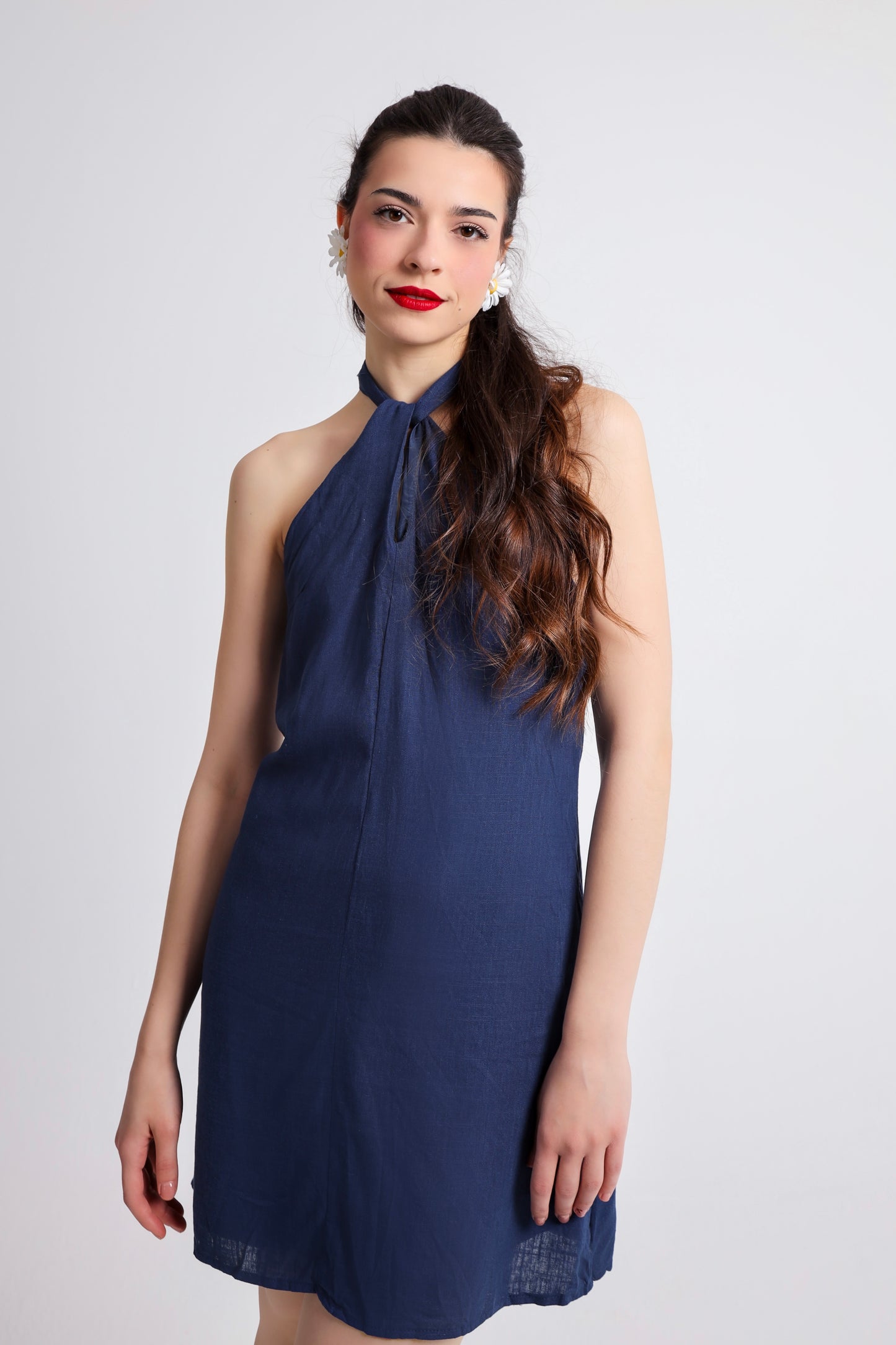 “Angel” dress in blue