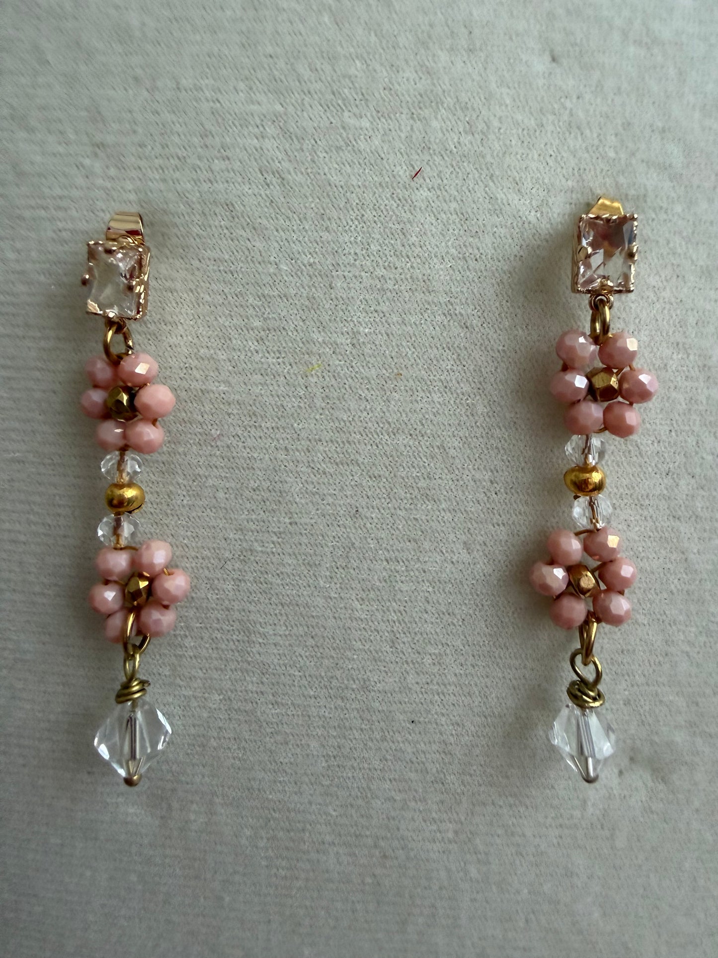 “Dusty pink” earrings