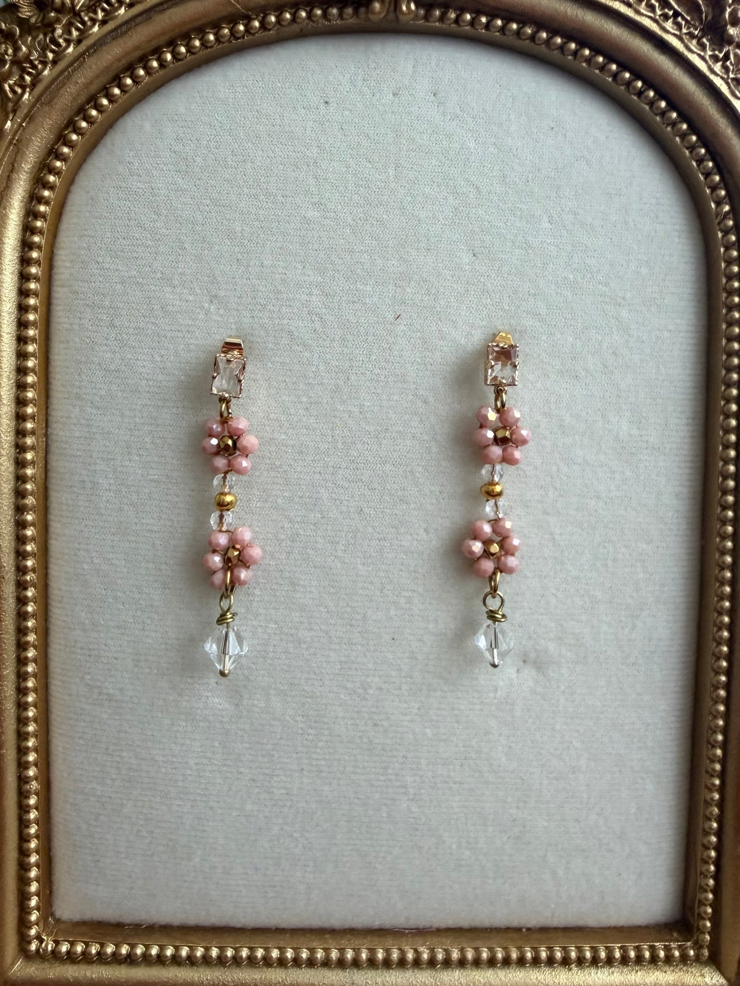 “Dusty pink” earrings