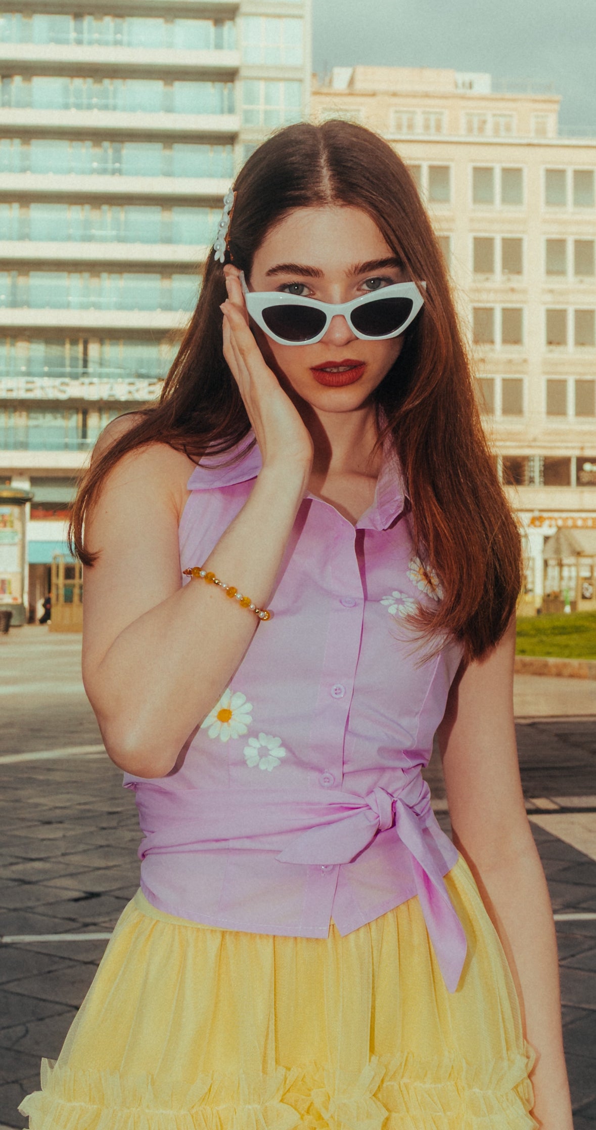 Bellflower top in pink
