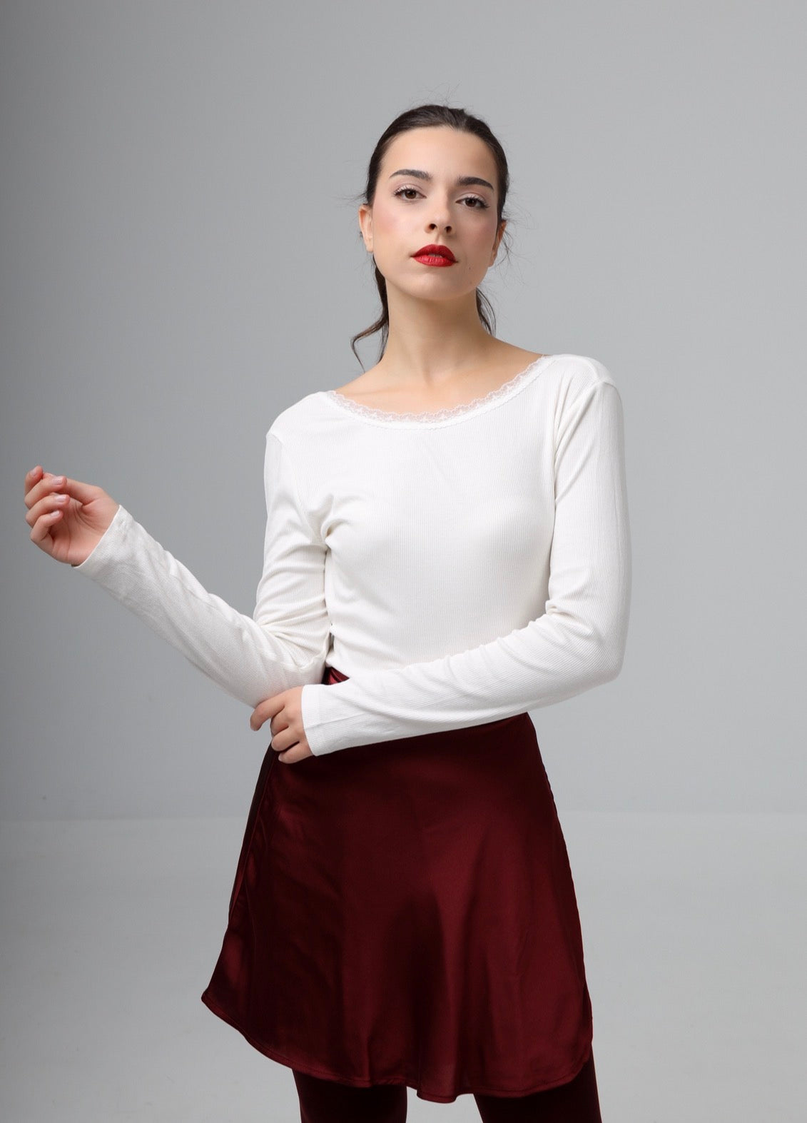 “Aloe” blouse in white