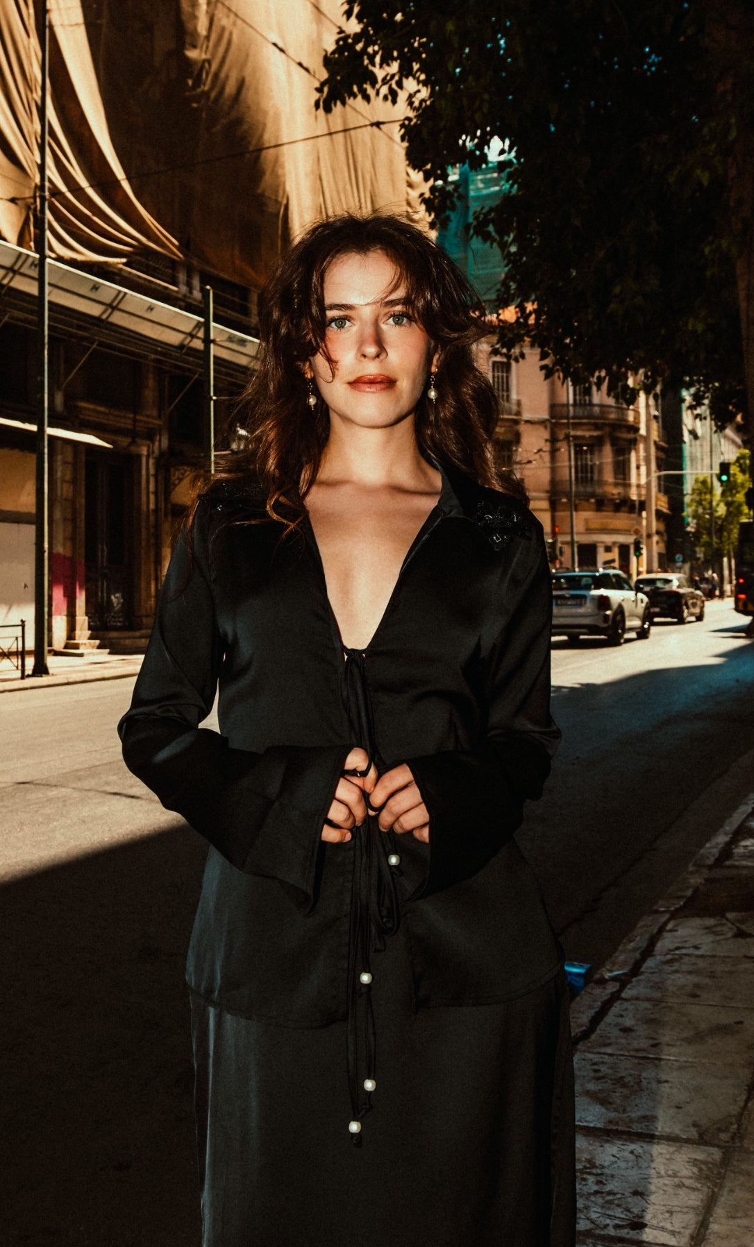 Gerbera shirt in black