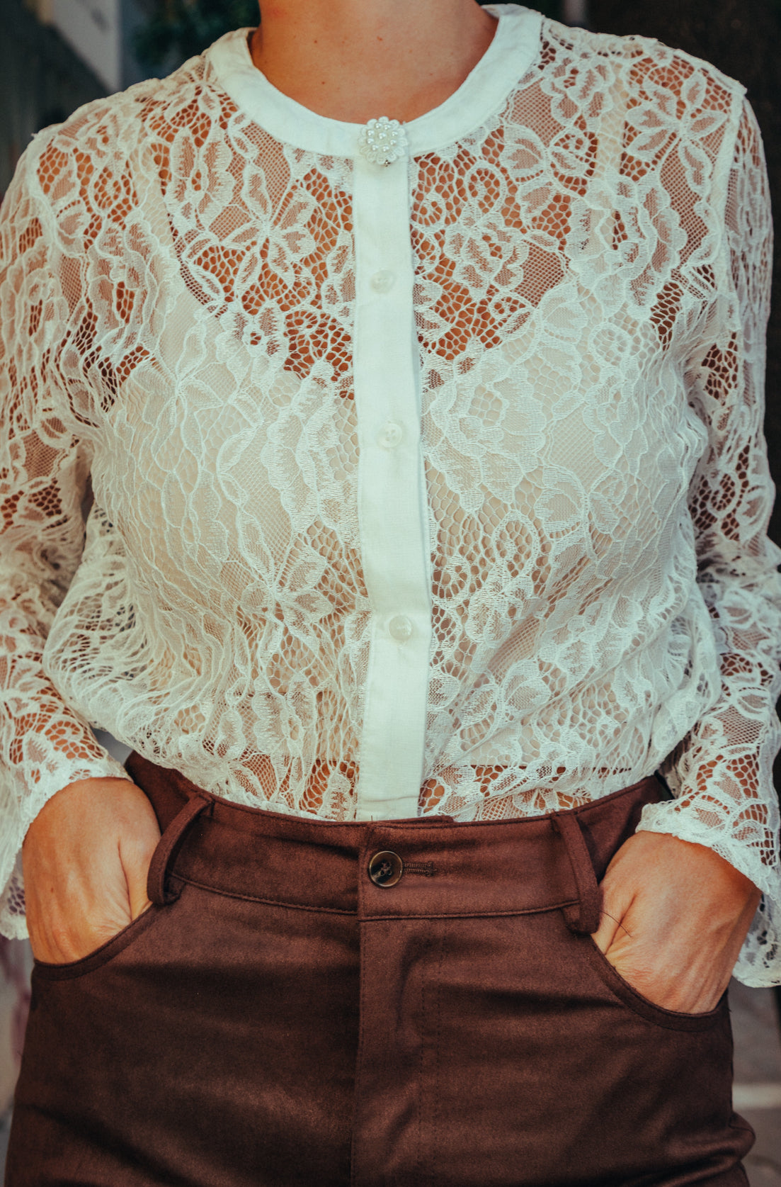 Fleur shirt in white