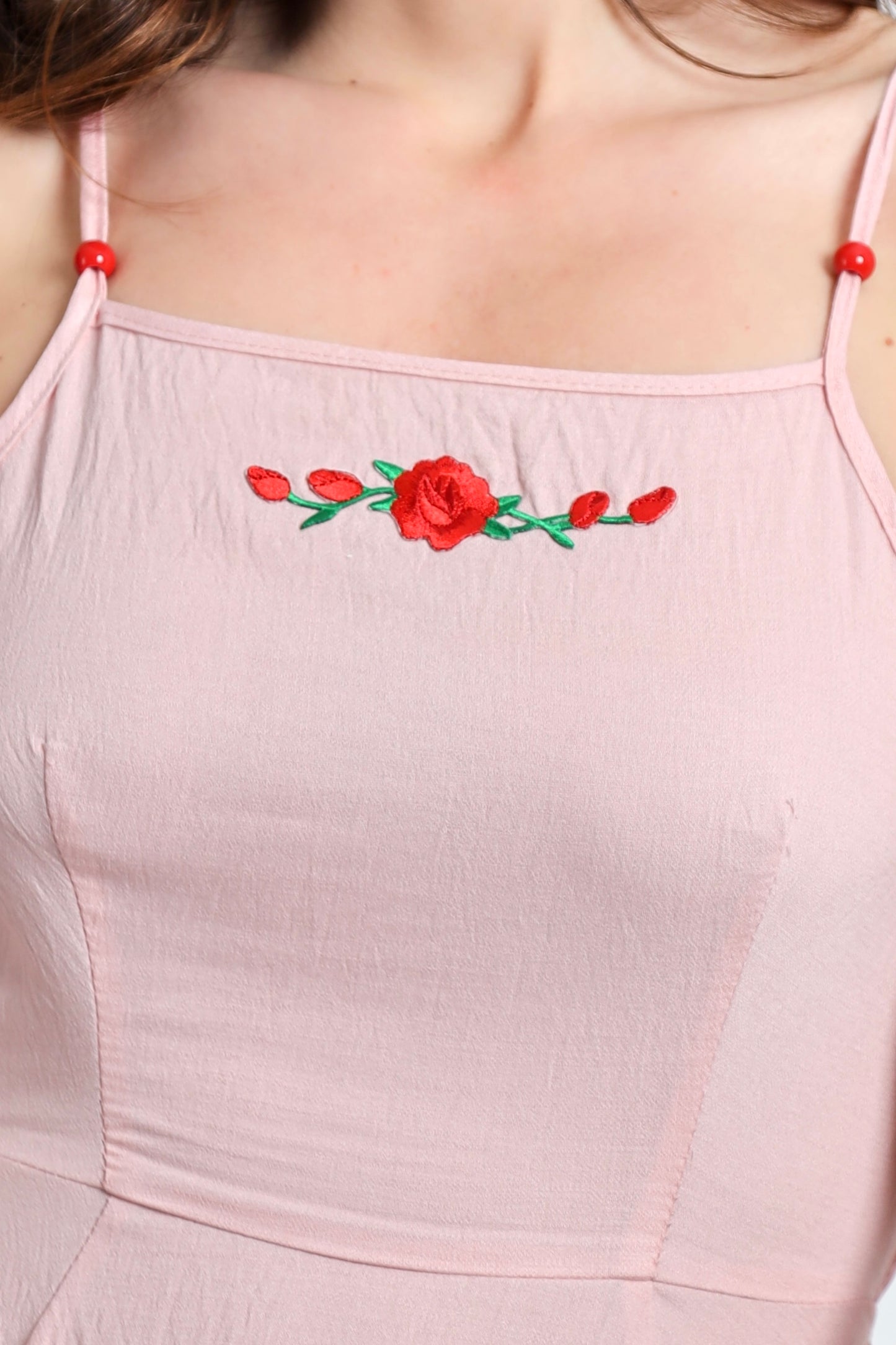 “Coral” dress in light pink