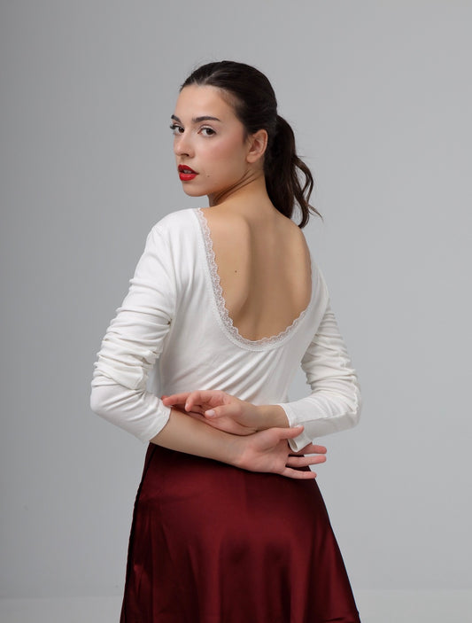 “Aloe” blouse in white