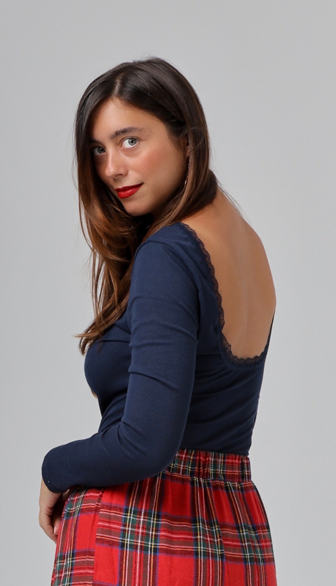 “Aloe” blouse in blue