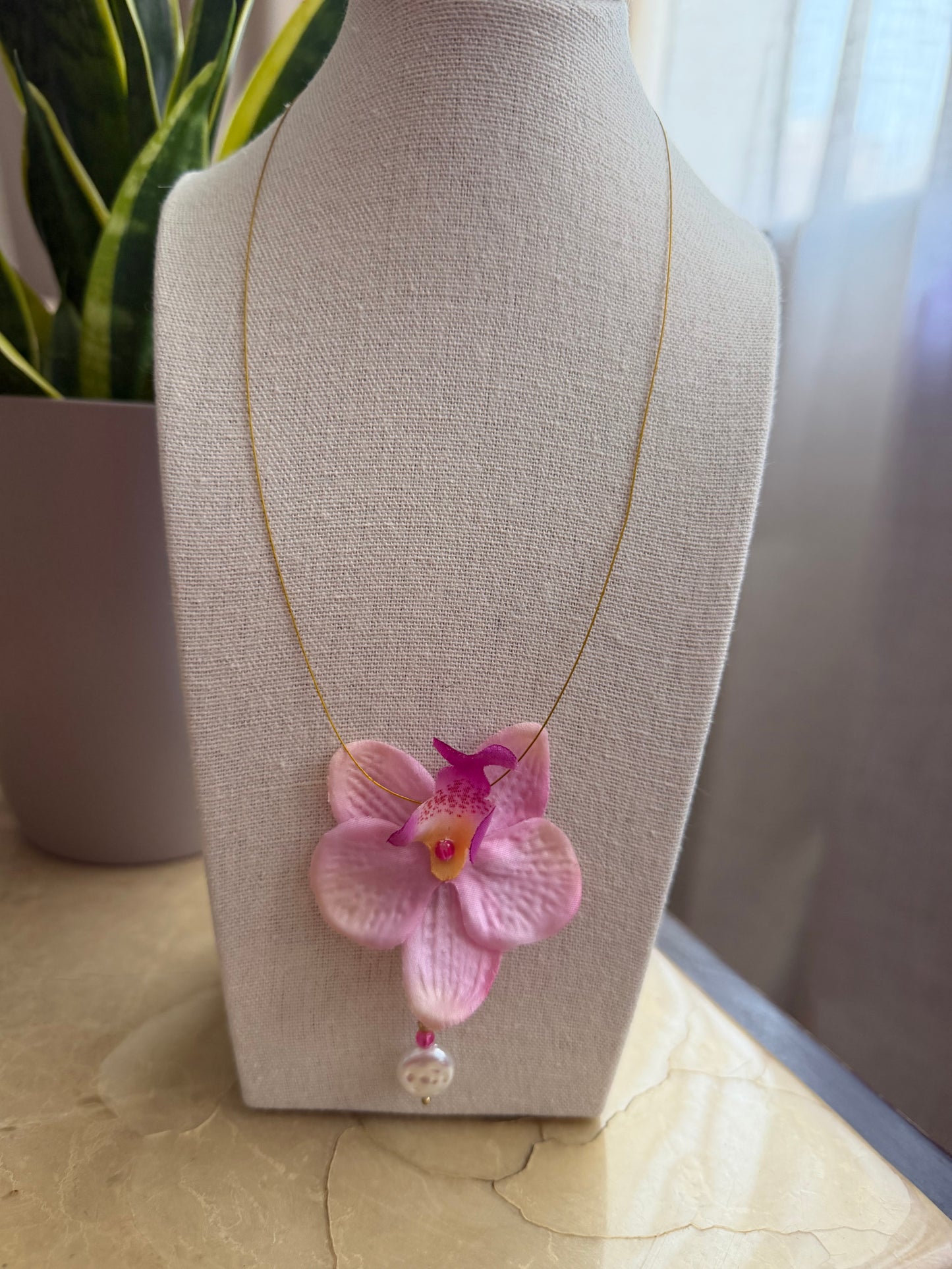 “Orchid” necklace