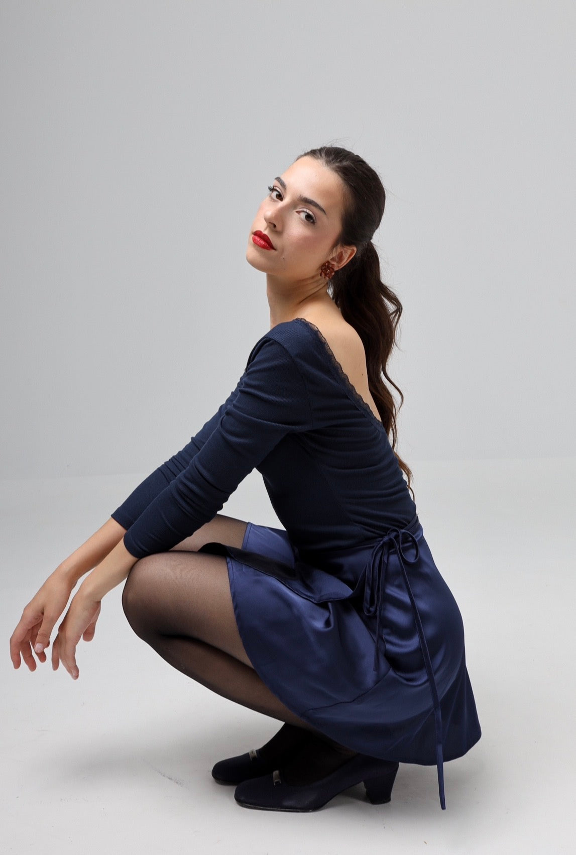 “Linnea” skirt in blue