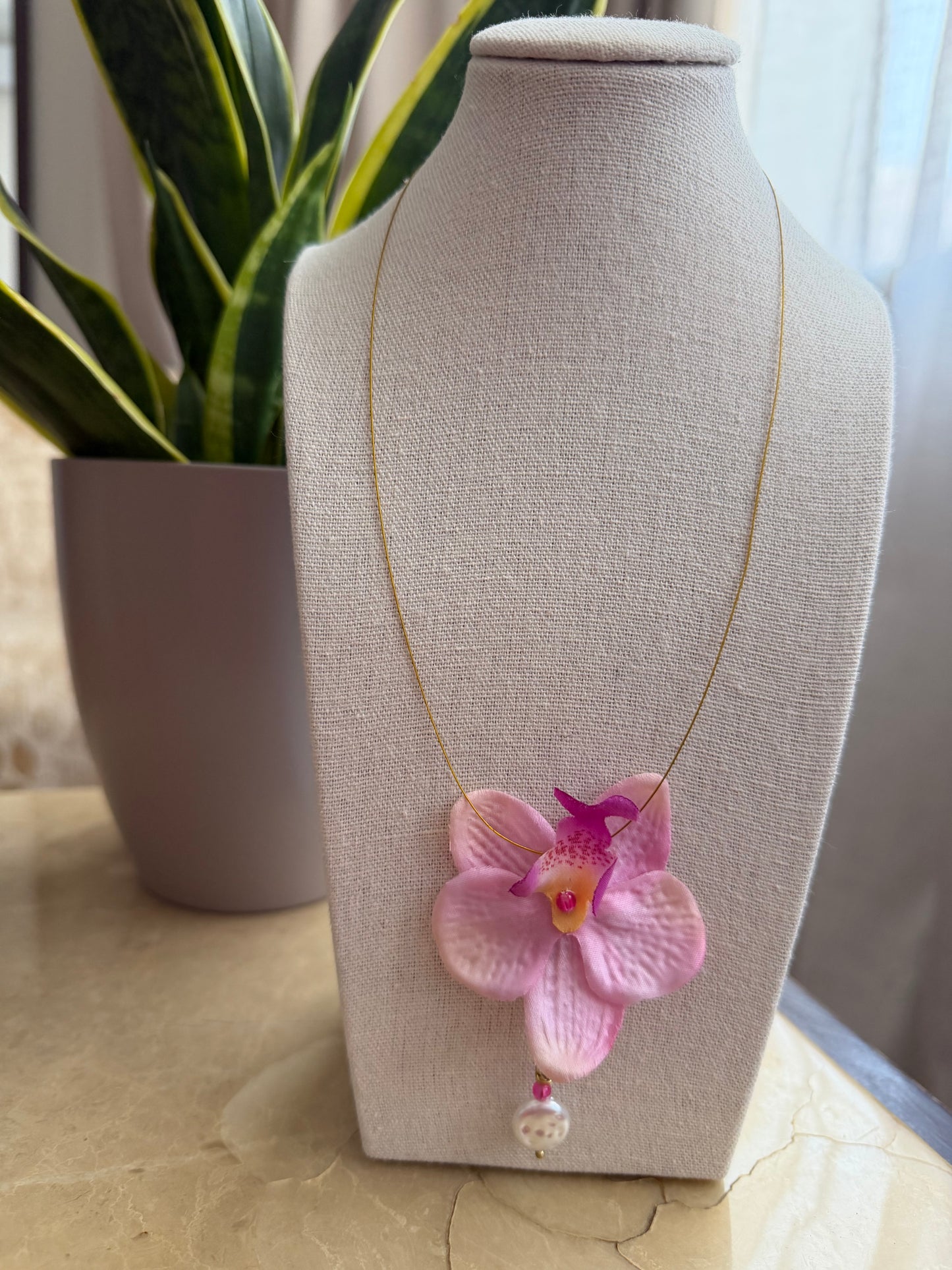 “Orchid” necklace
