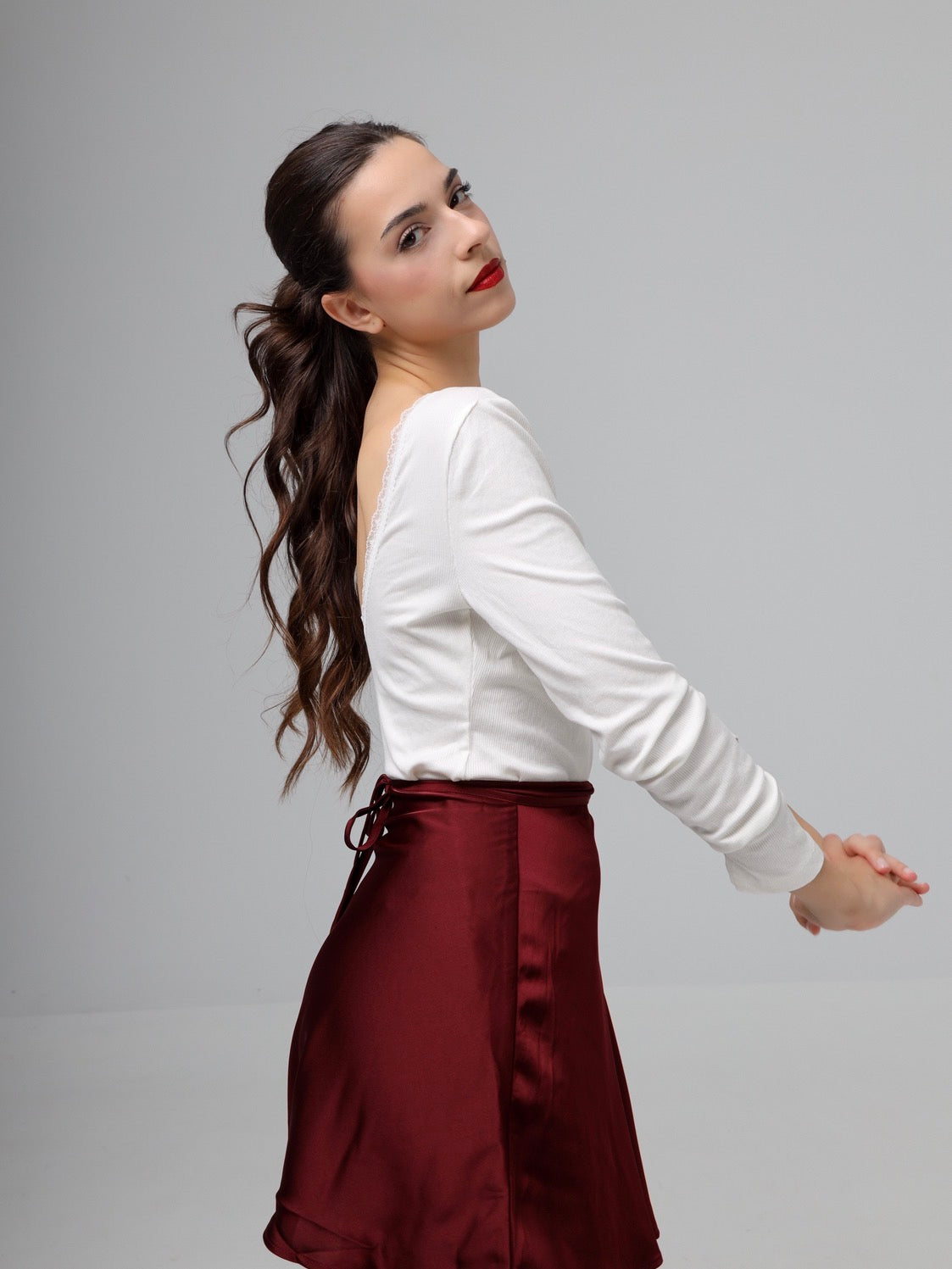 “Aloe” blouse in white