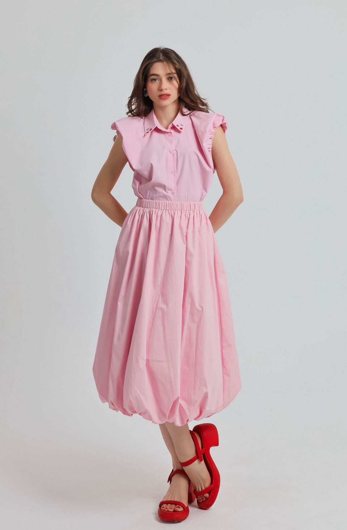 “Angelica” skirt in pink