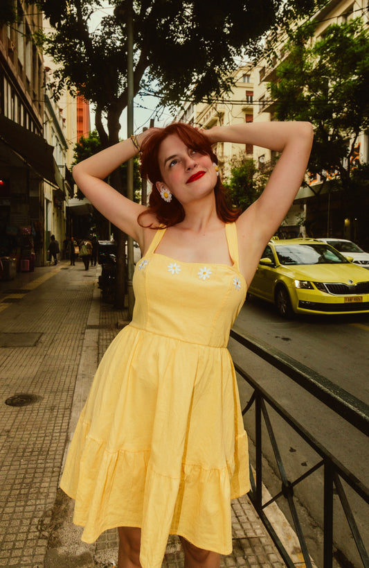 Mimosa dress in yellow