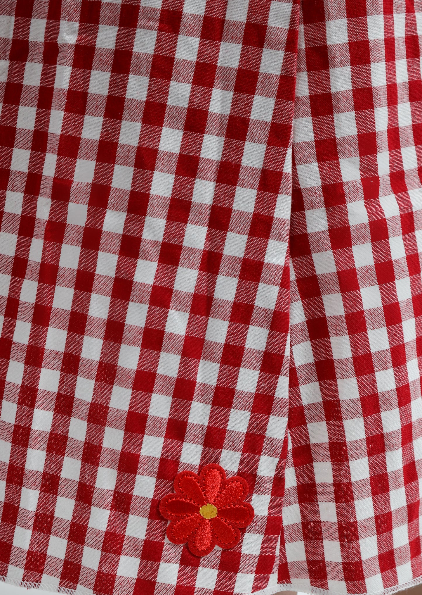 “Honesty” dress in red plaid