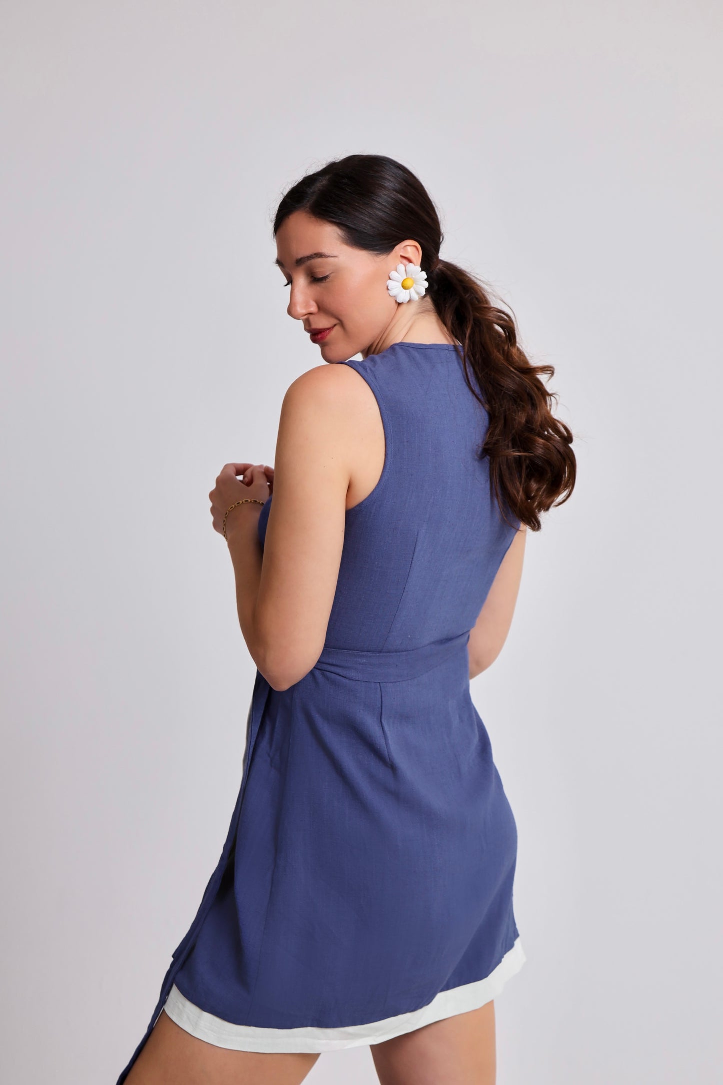 “Willow” dress in blue