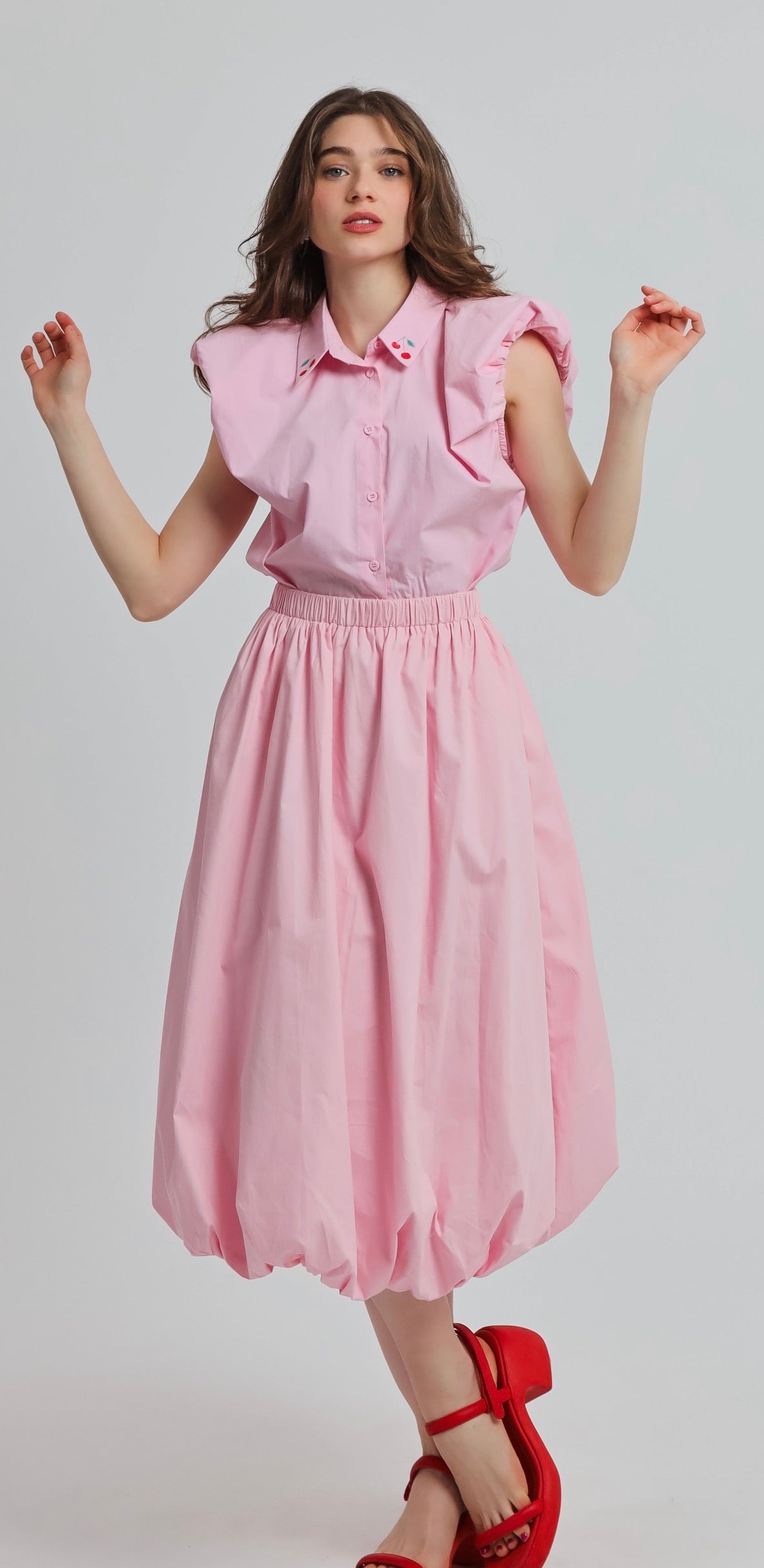 “Angelica” skirt in pink