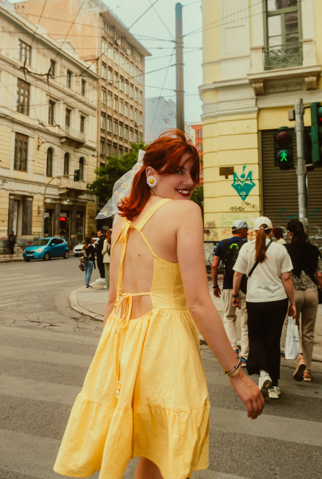 Mimosa dress in yellow