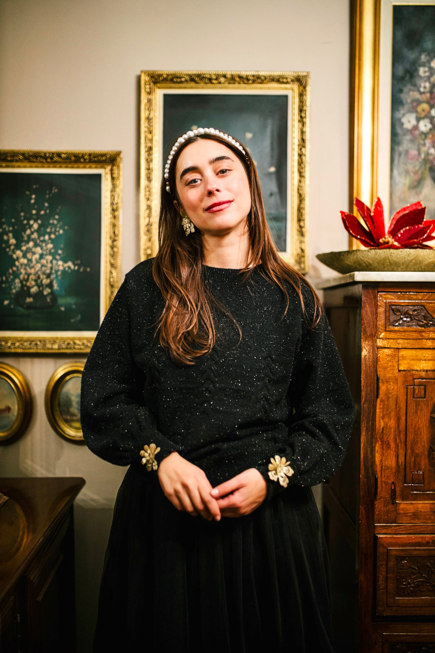 Helichrysum sweater in black