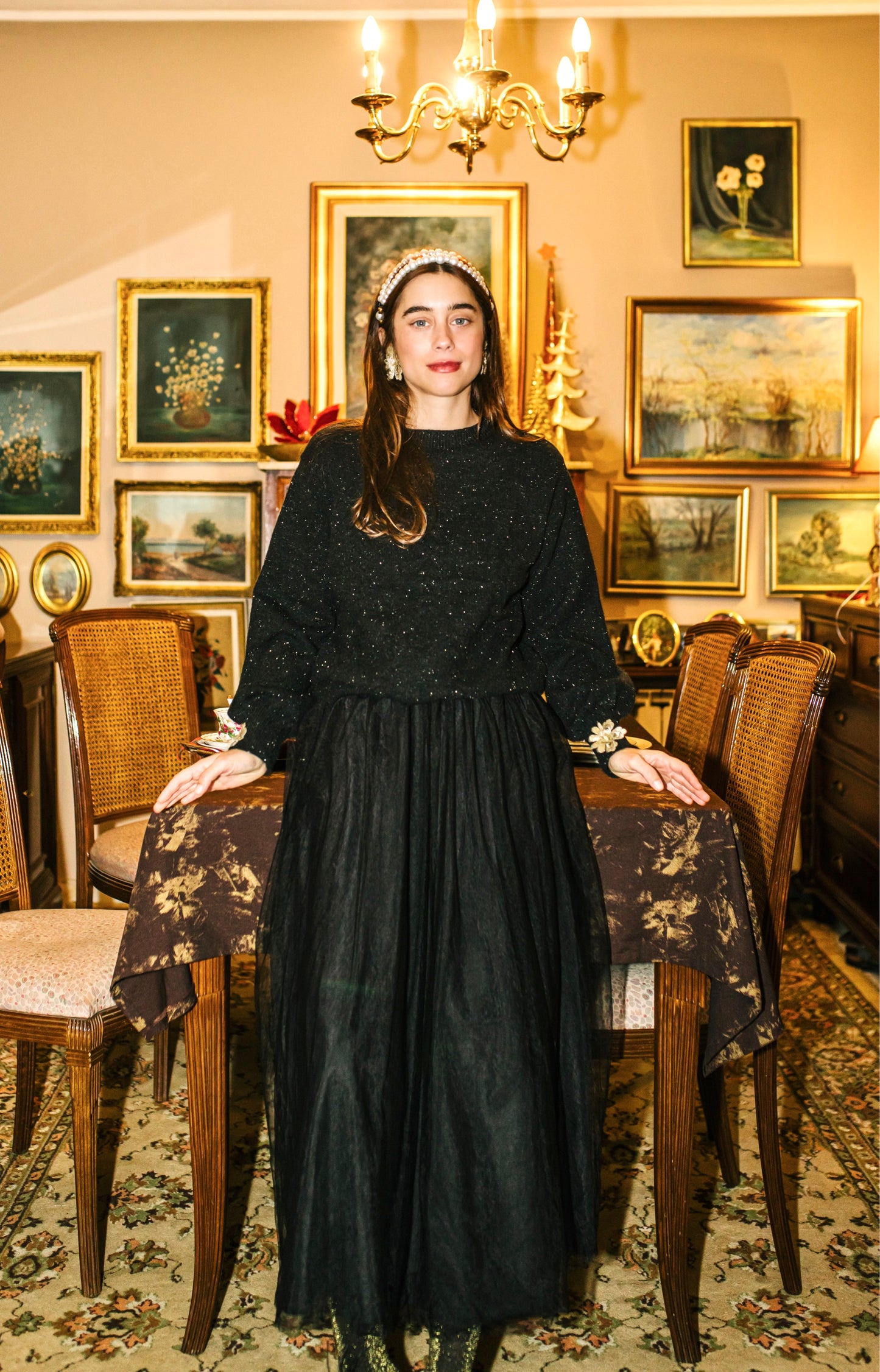 Amaryllis skirt in black