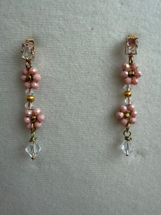 “Dusty pink” earrings