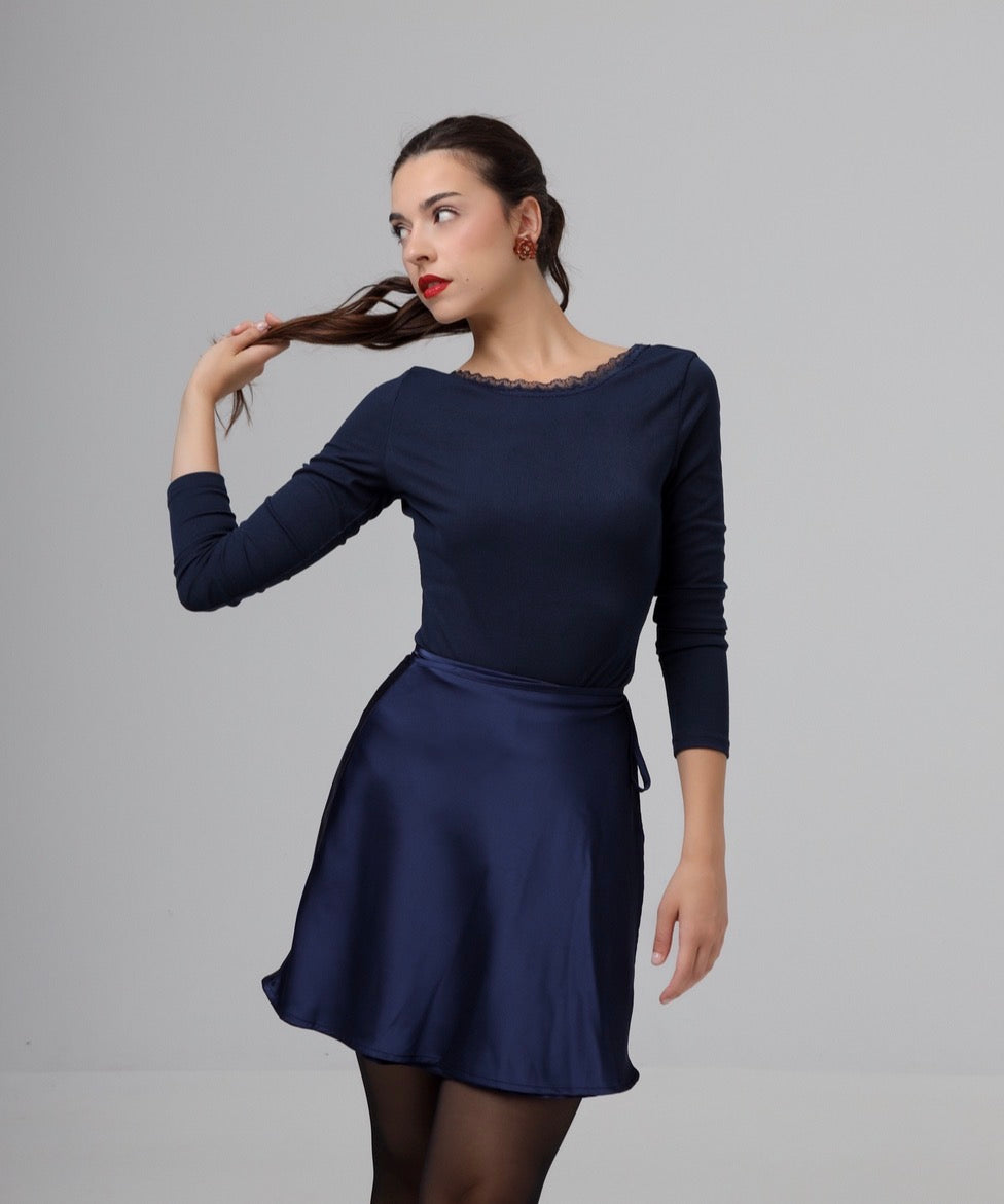 “Linnea” skirt in blue