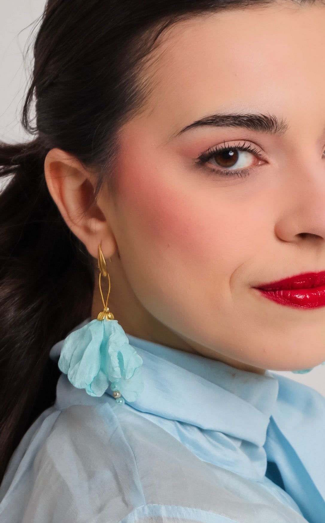 “Water lily” earrings