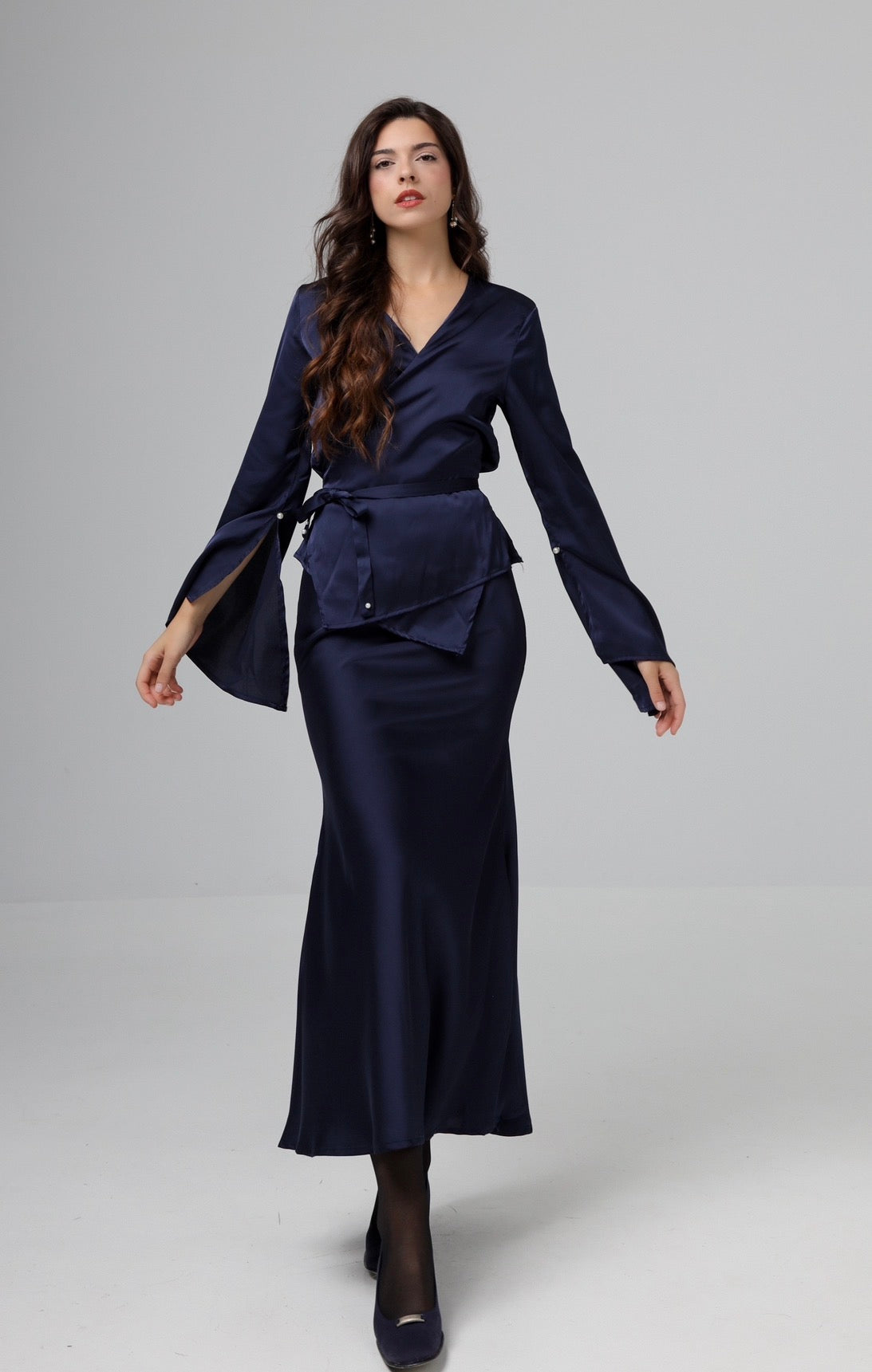 “Bluebell” skirt in navy blue