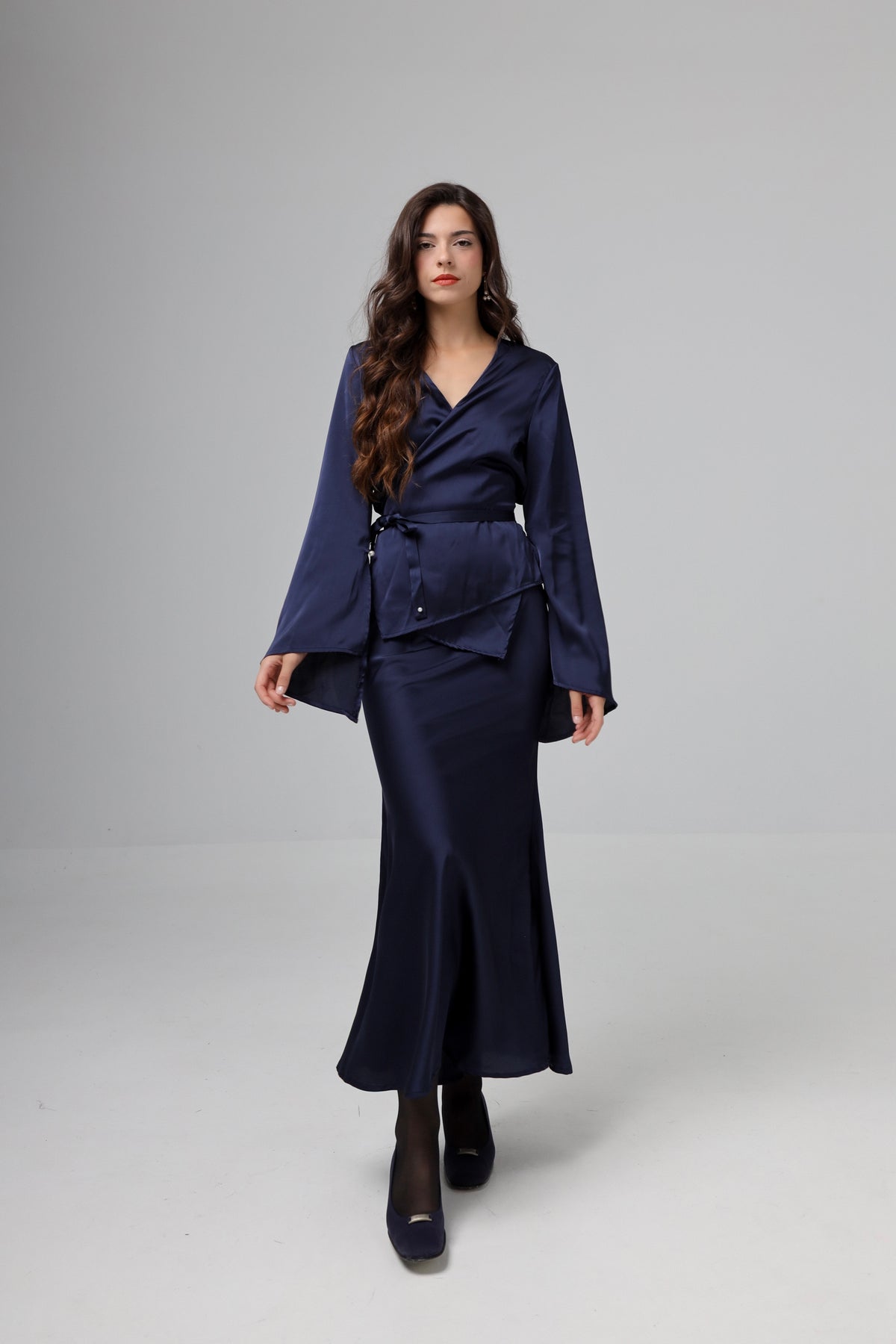 “Bluebell” skirt in navy blue