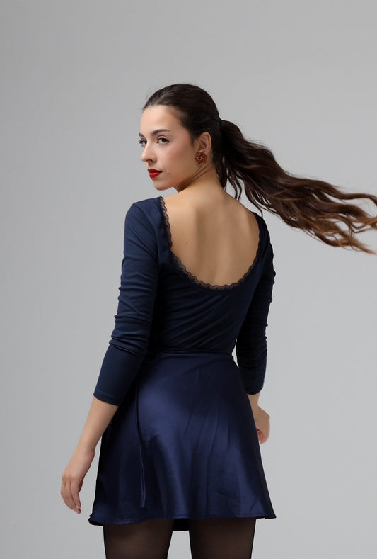 “Aloe” blouse in blue