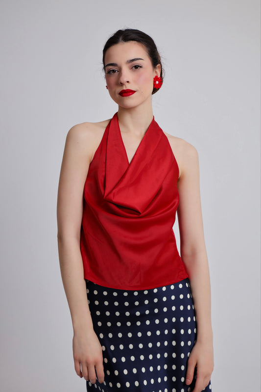 “Poisonberry” top in burgundy