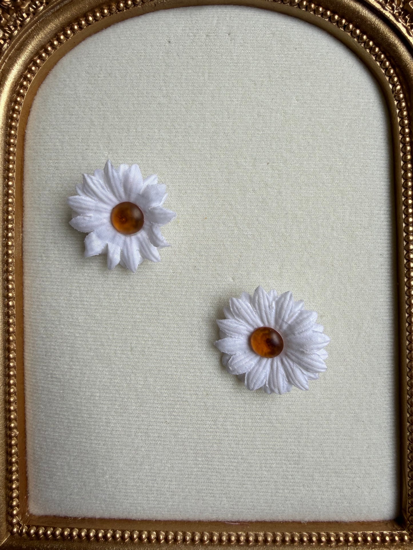 “Amber” clip - on earrings