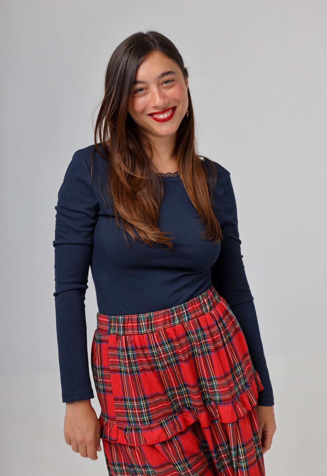 “Aloe” blouse in blue