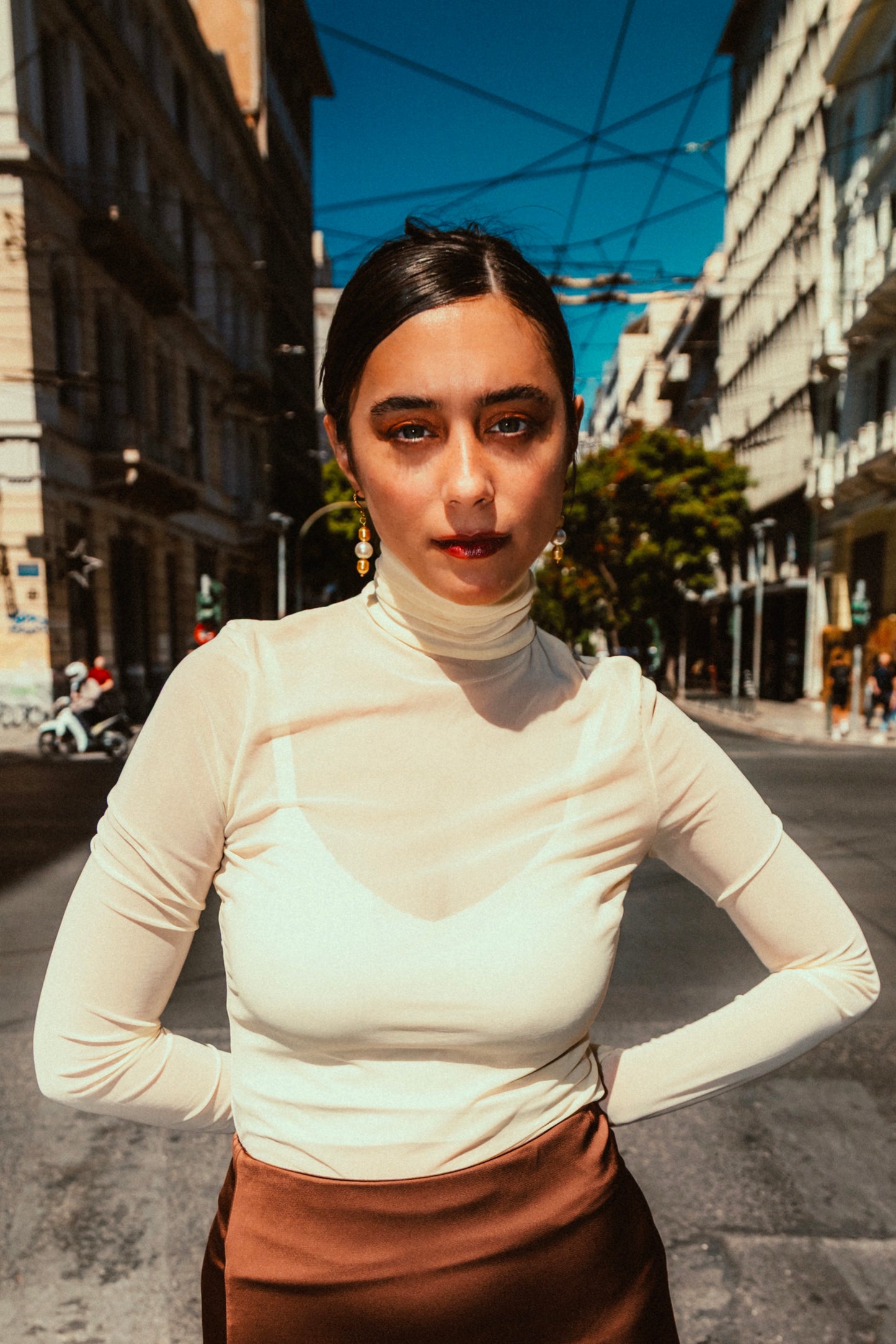 Freesia top in cream