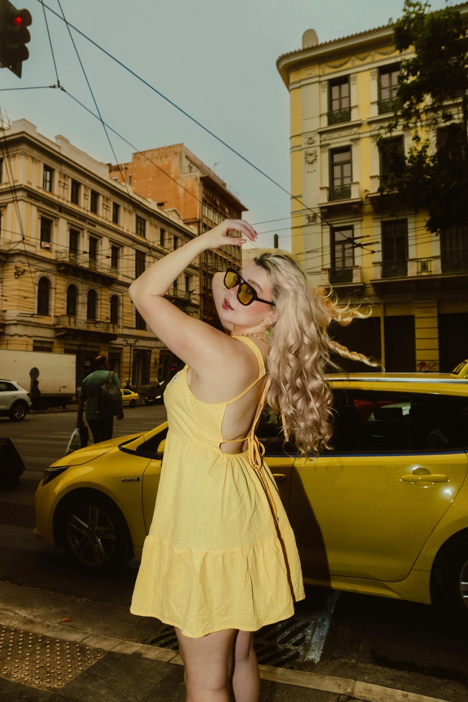 Mimosa dress in yellow