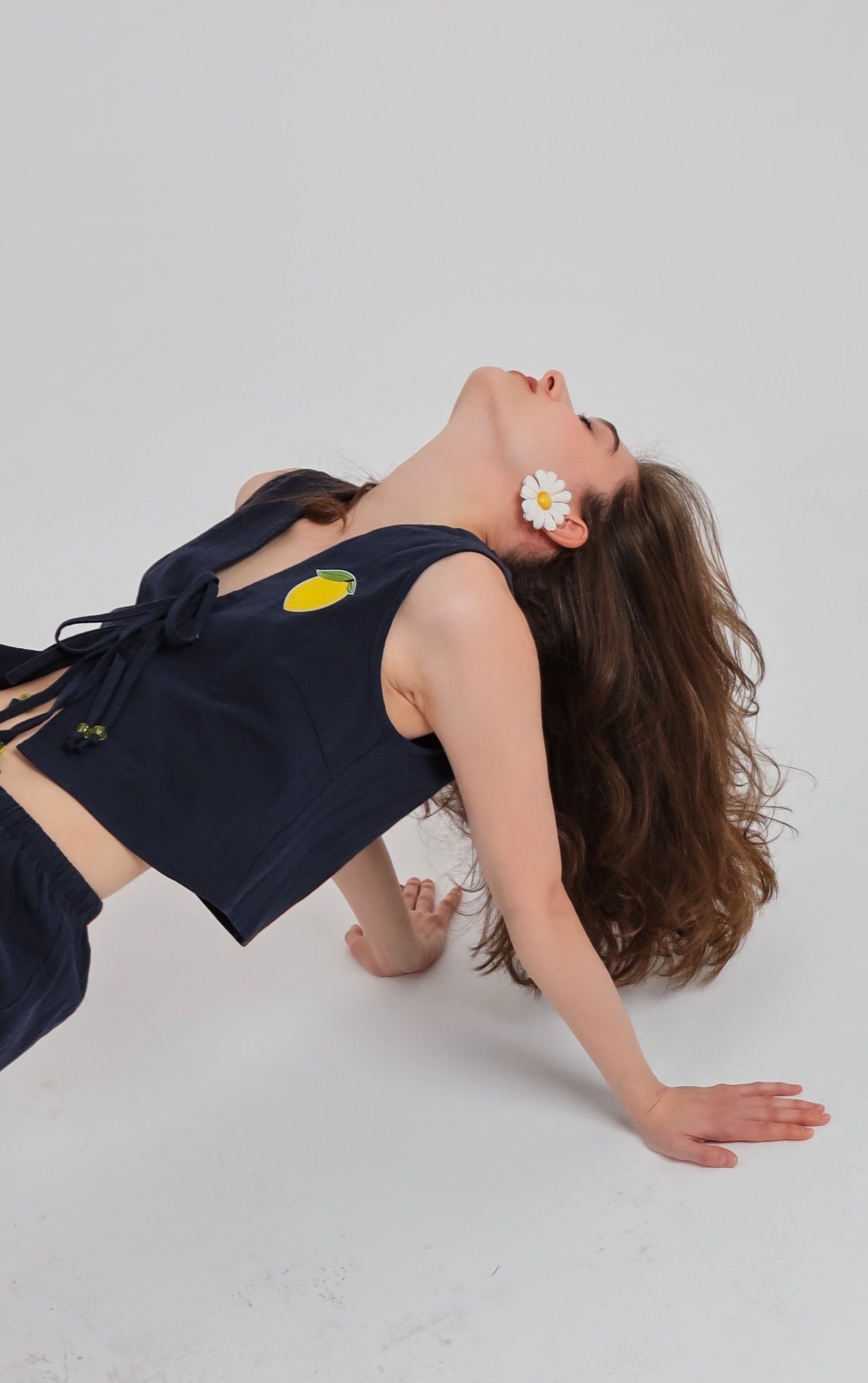 “Daffodil” vest in blue