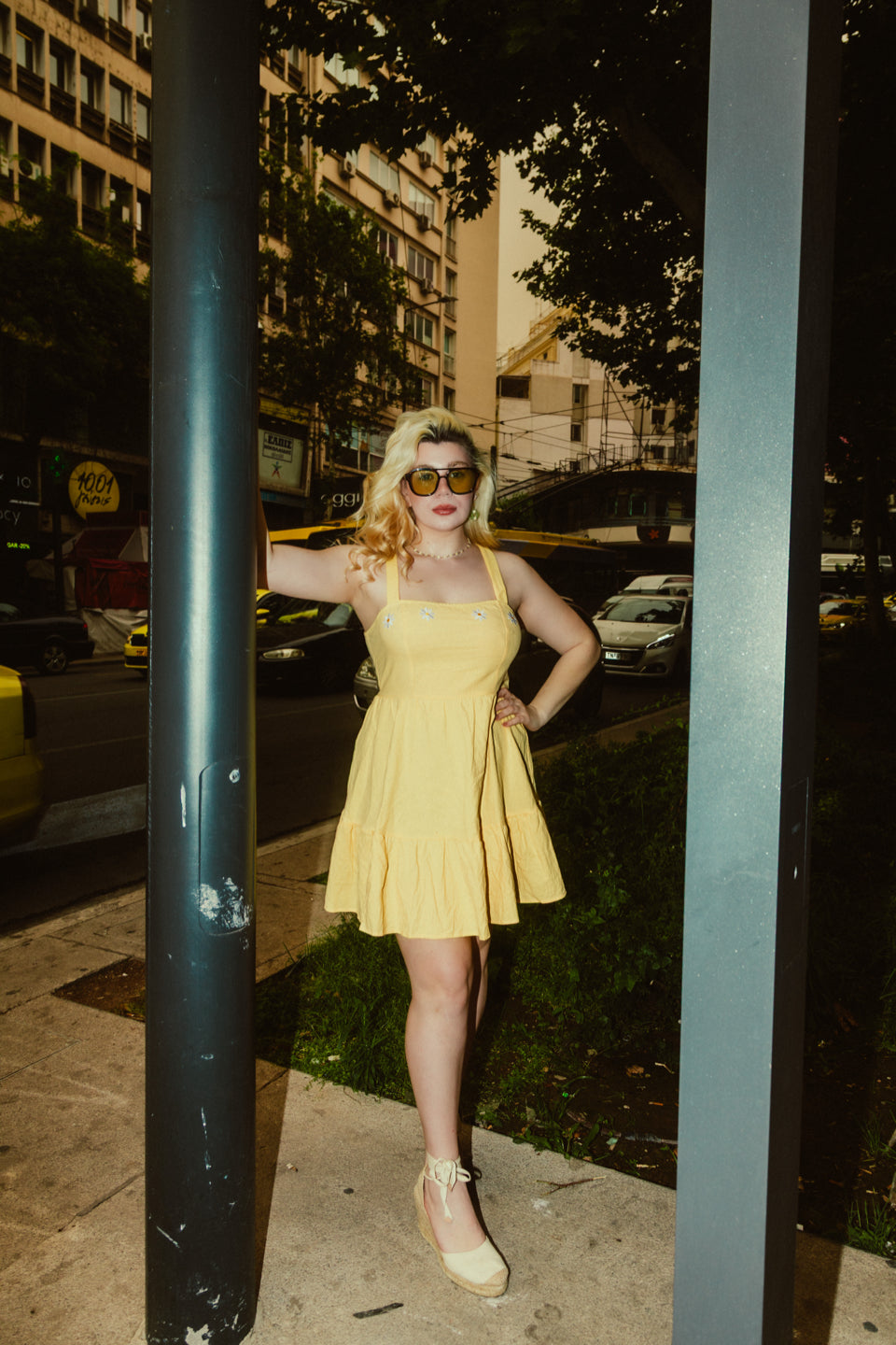 Mimosa dress in yellow