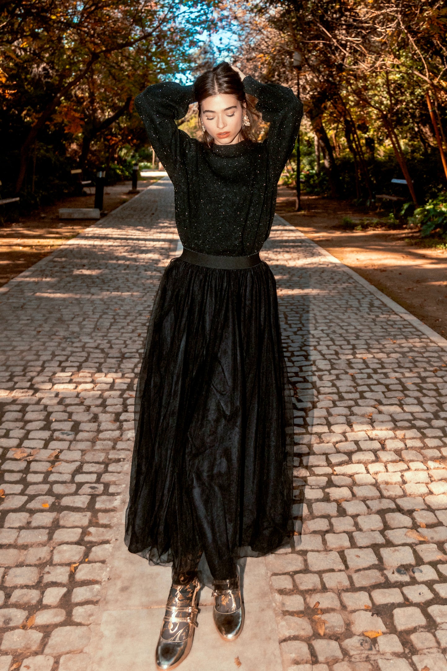 Amaryllis skirt in black