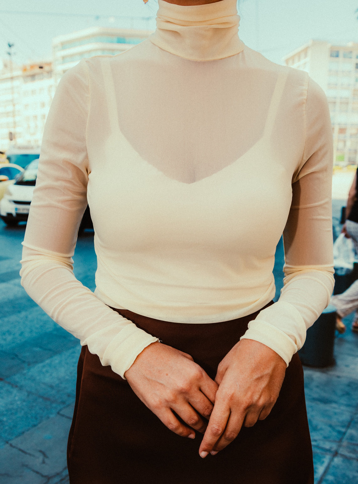 Freesia top in cream