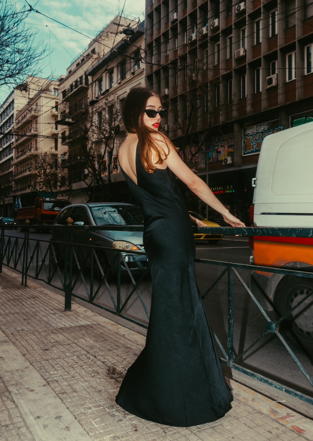 Melia dress in black